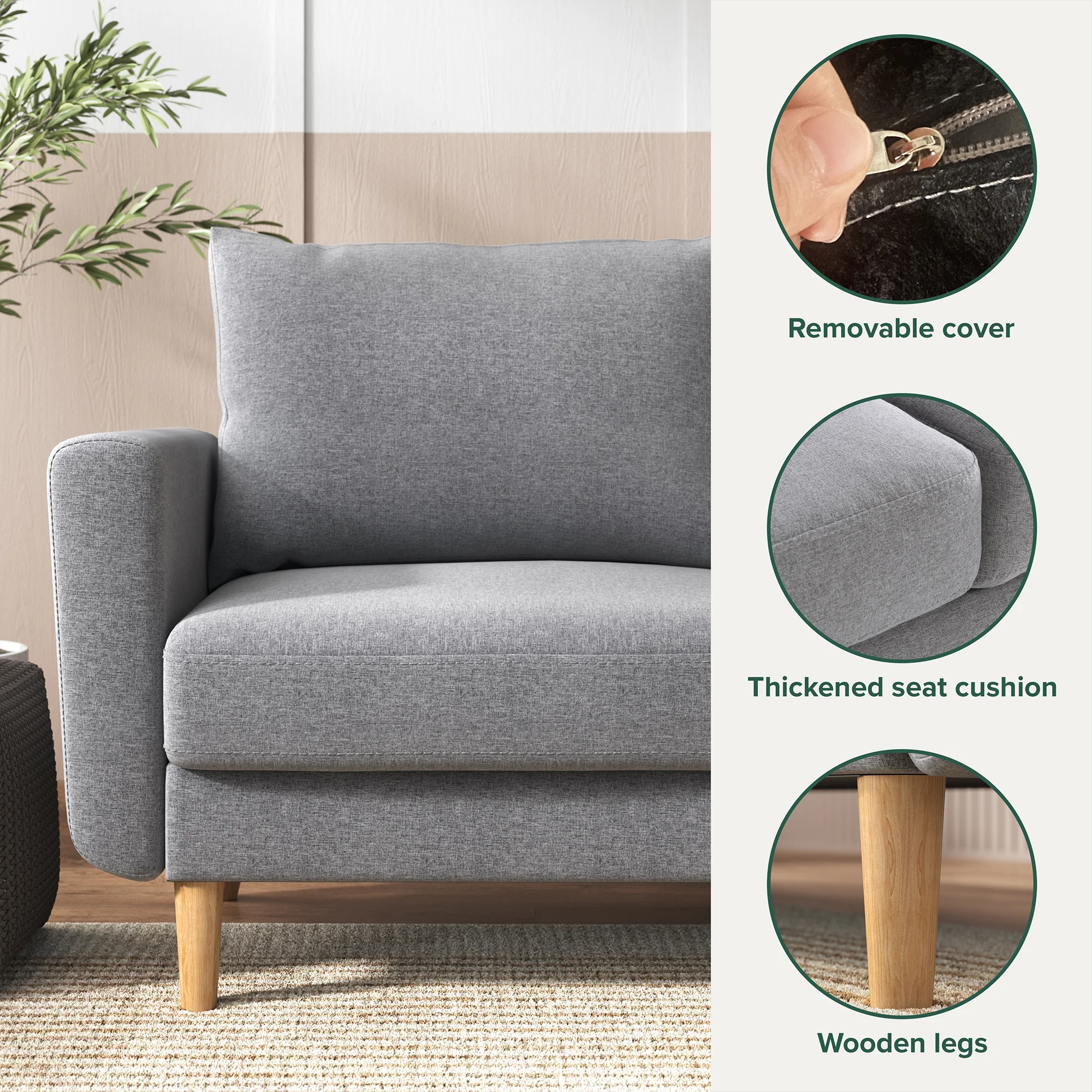 2 Seater York Sofa - Image 5