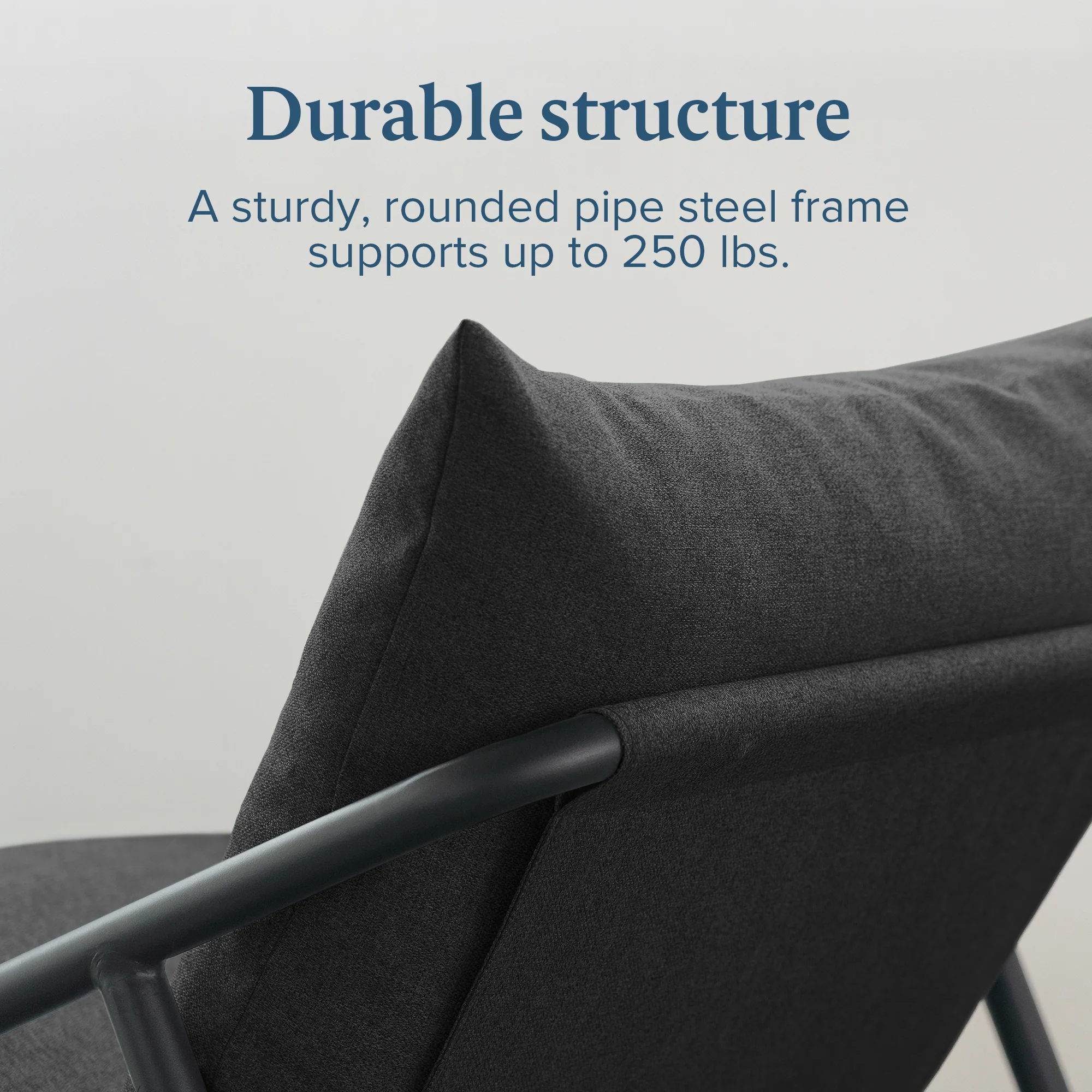 Ada Black Sling Chair - Image 4