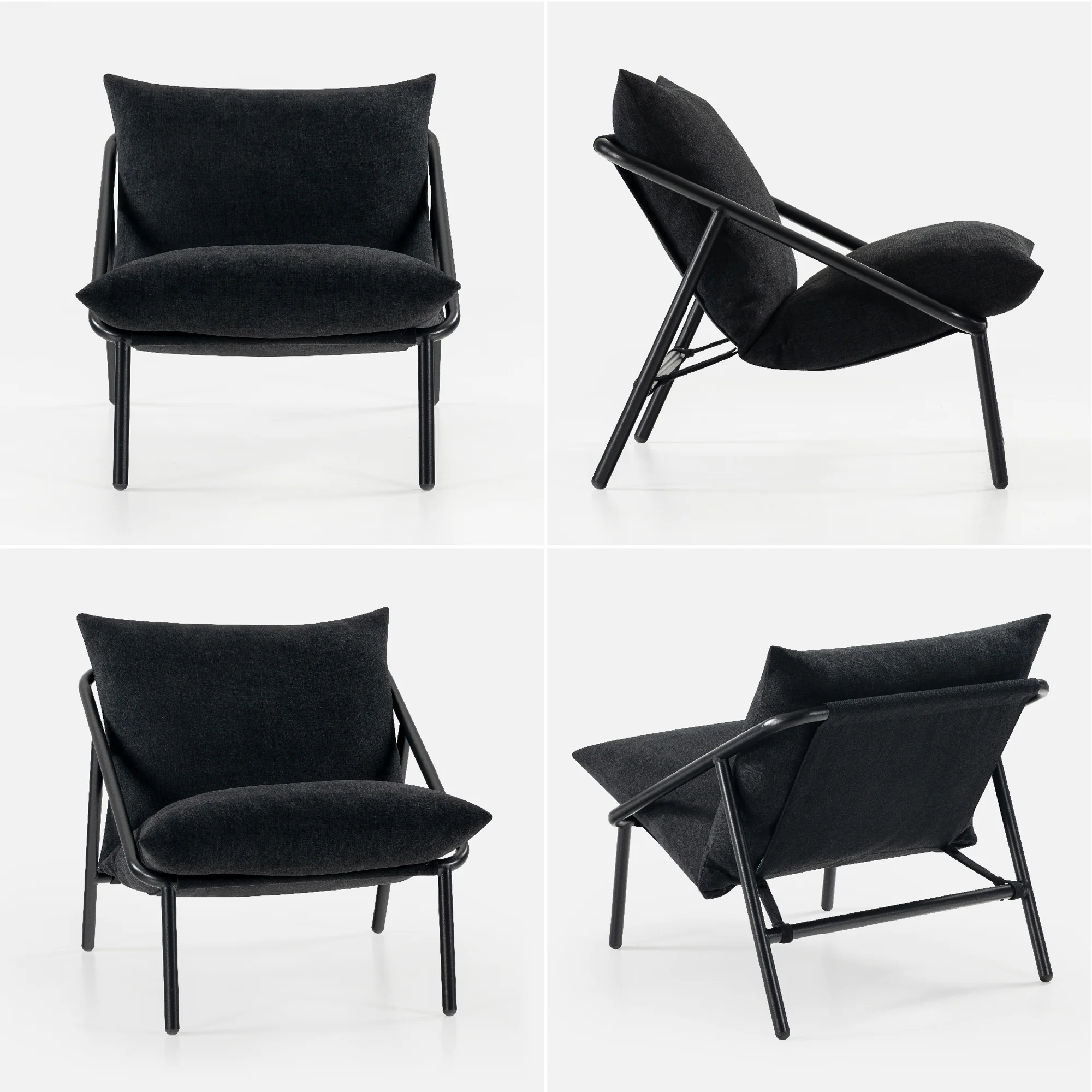 Ada Black Sling Chair - Image 9