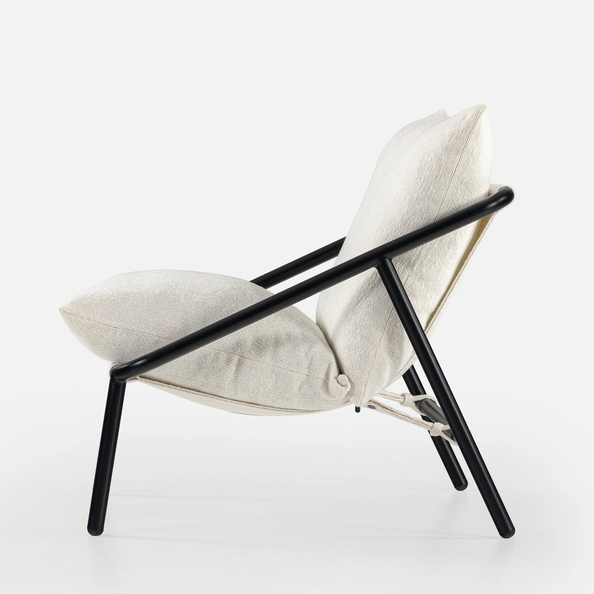Ada Boucle White Sling Chair - Image 8