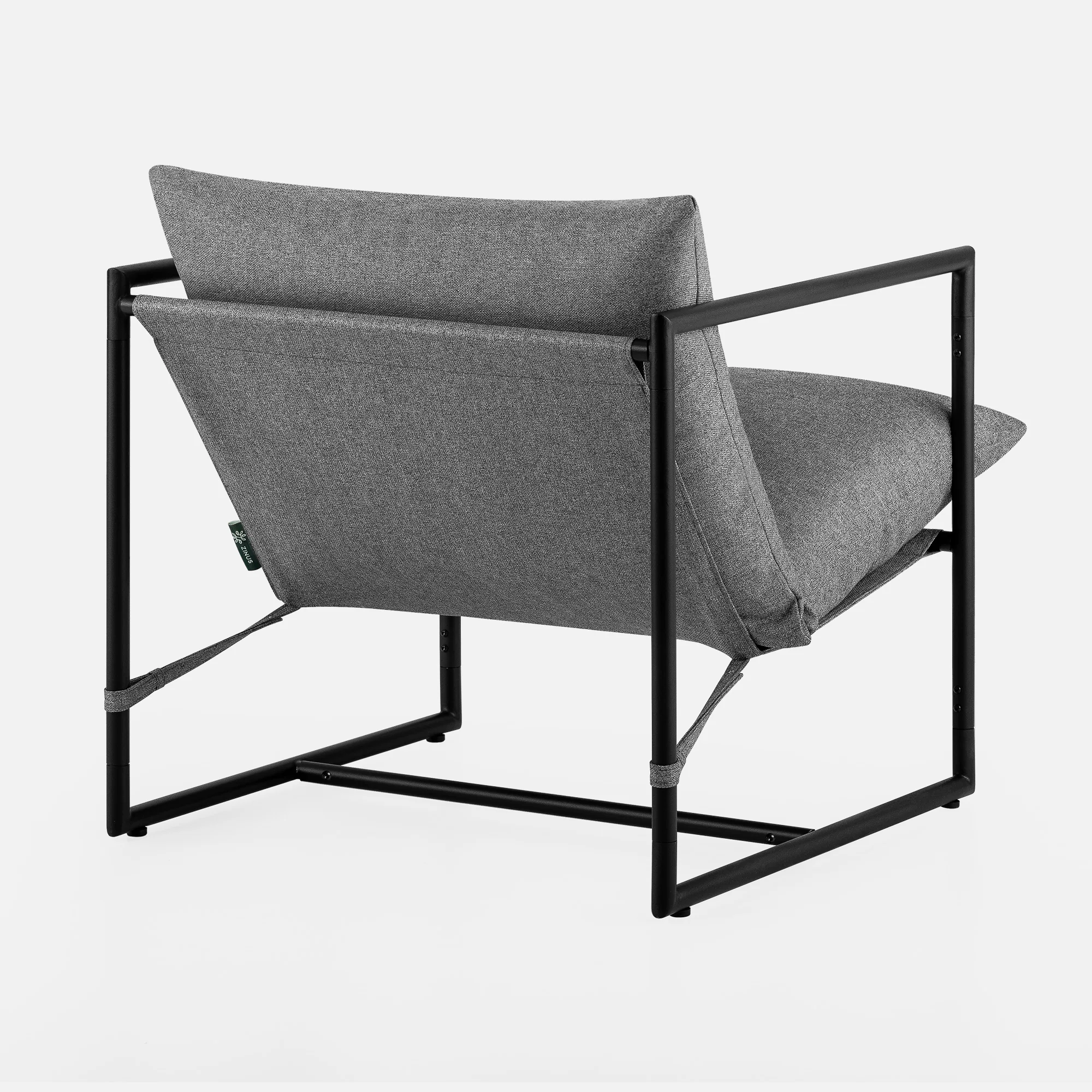 Aidan Sling Accent Chair - Light Grey - Image 10
