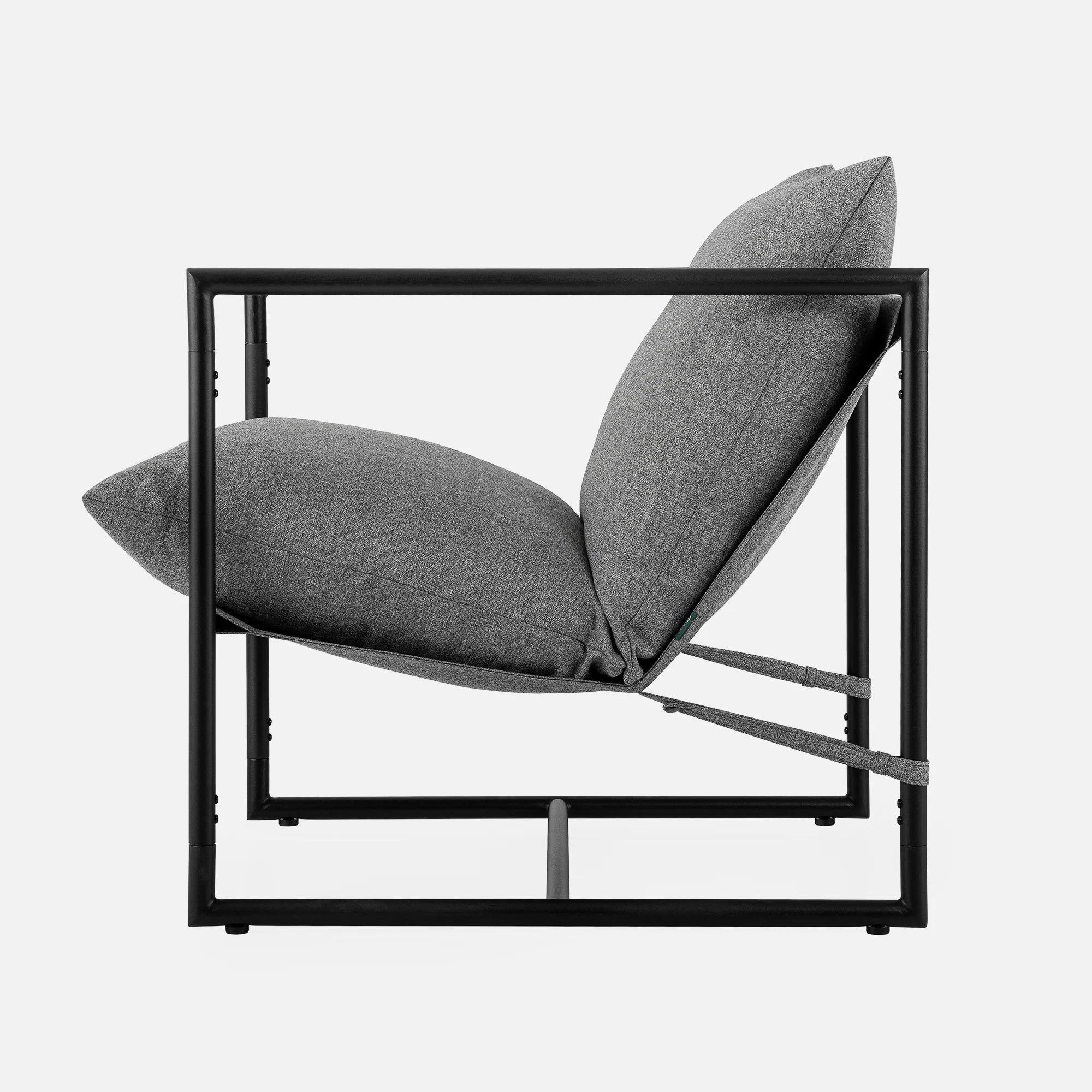 Aidan Sling Accent Chair - Light Grey - Image 8