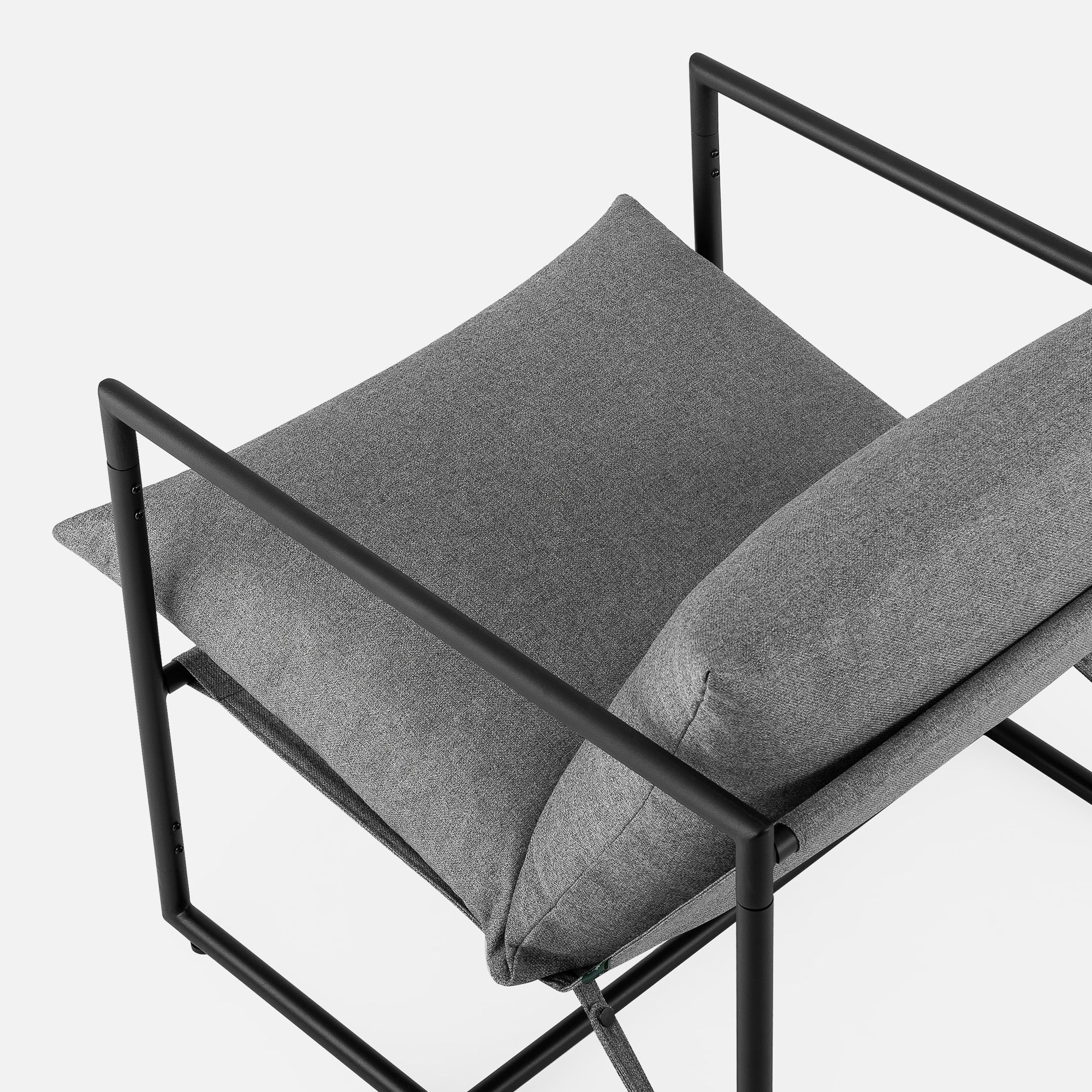 Aidan Sling Accent Chair - Light Grey - Image 9