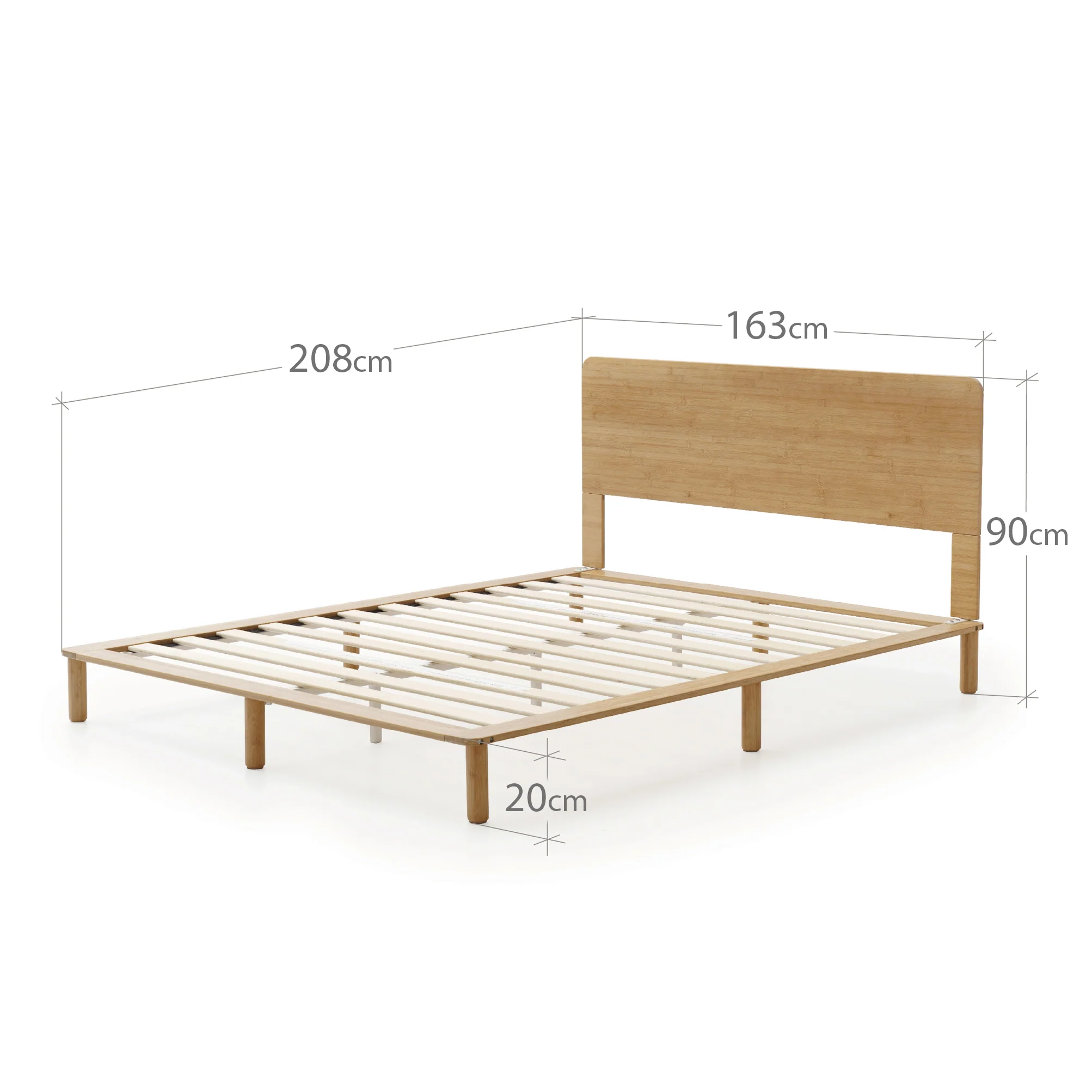 Arden Bamboo Wood Bed Frame - Image 9