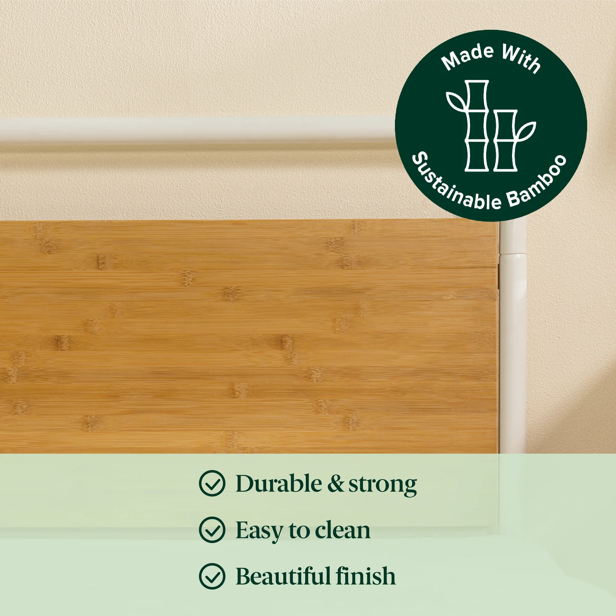Arden Pipe Metal & Bamboo Bed Frame - Image 11