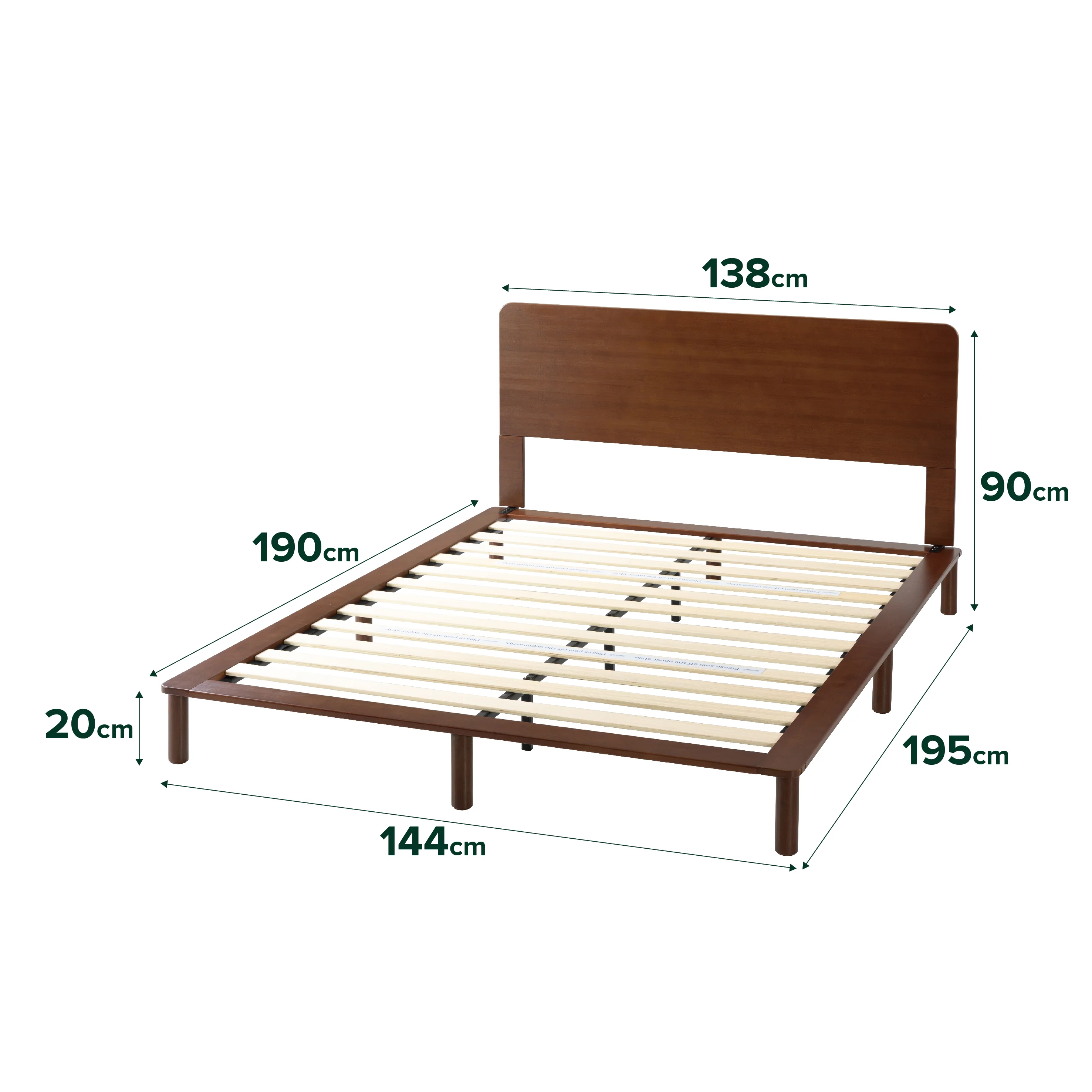 Arden Walnut Bed Frame - Image 11