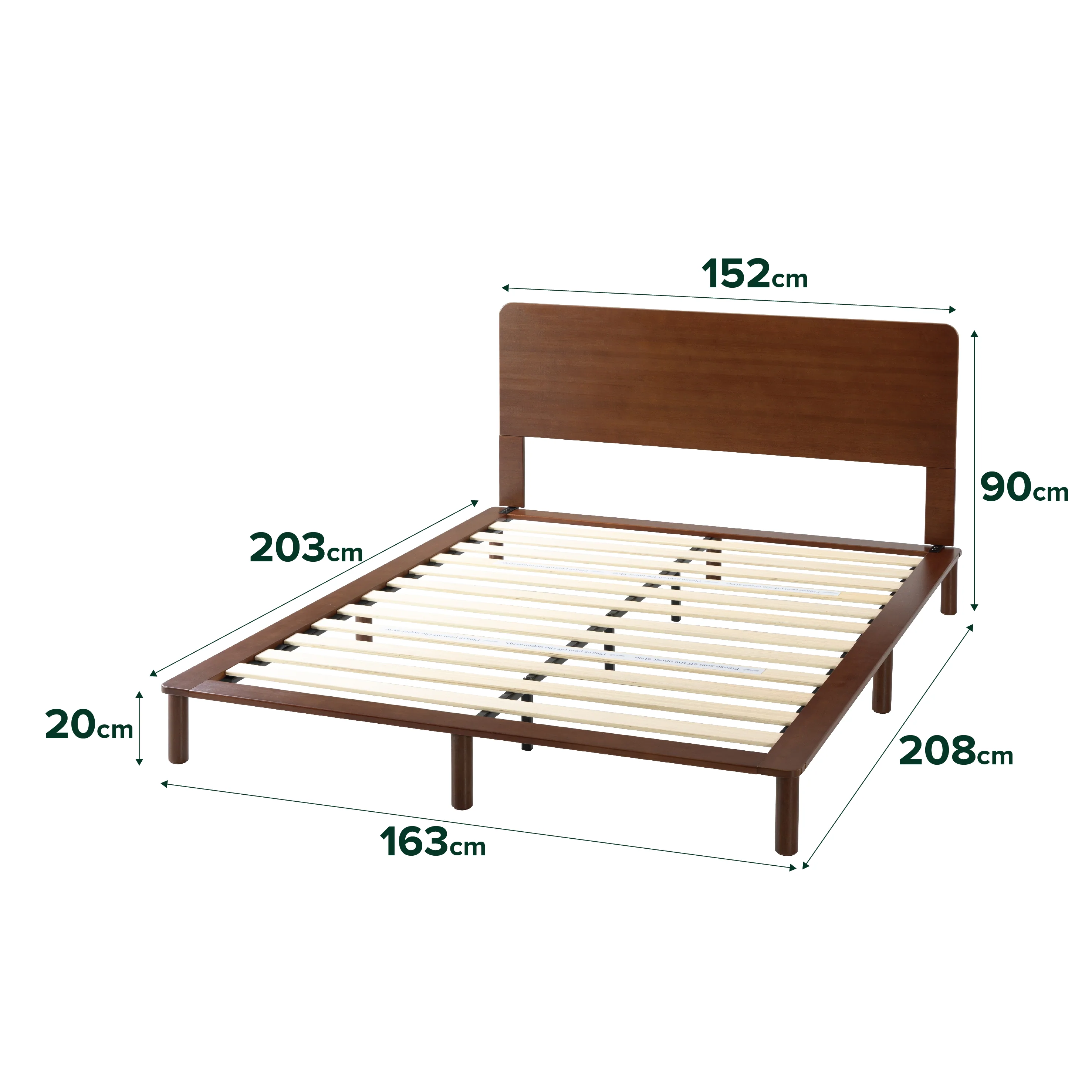 Arden Walnut Bed Frame - Image 12