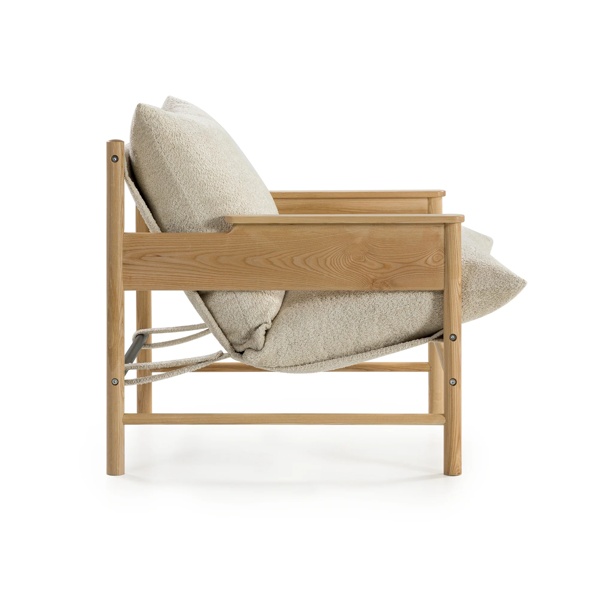 Ash Wood Sling Chair - Image 5