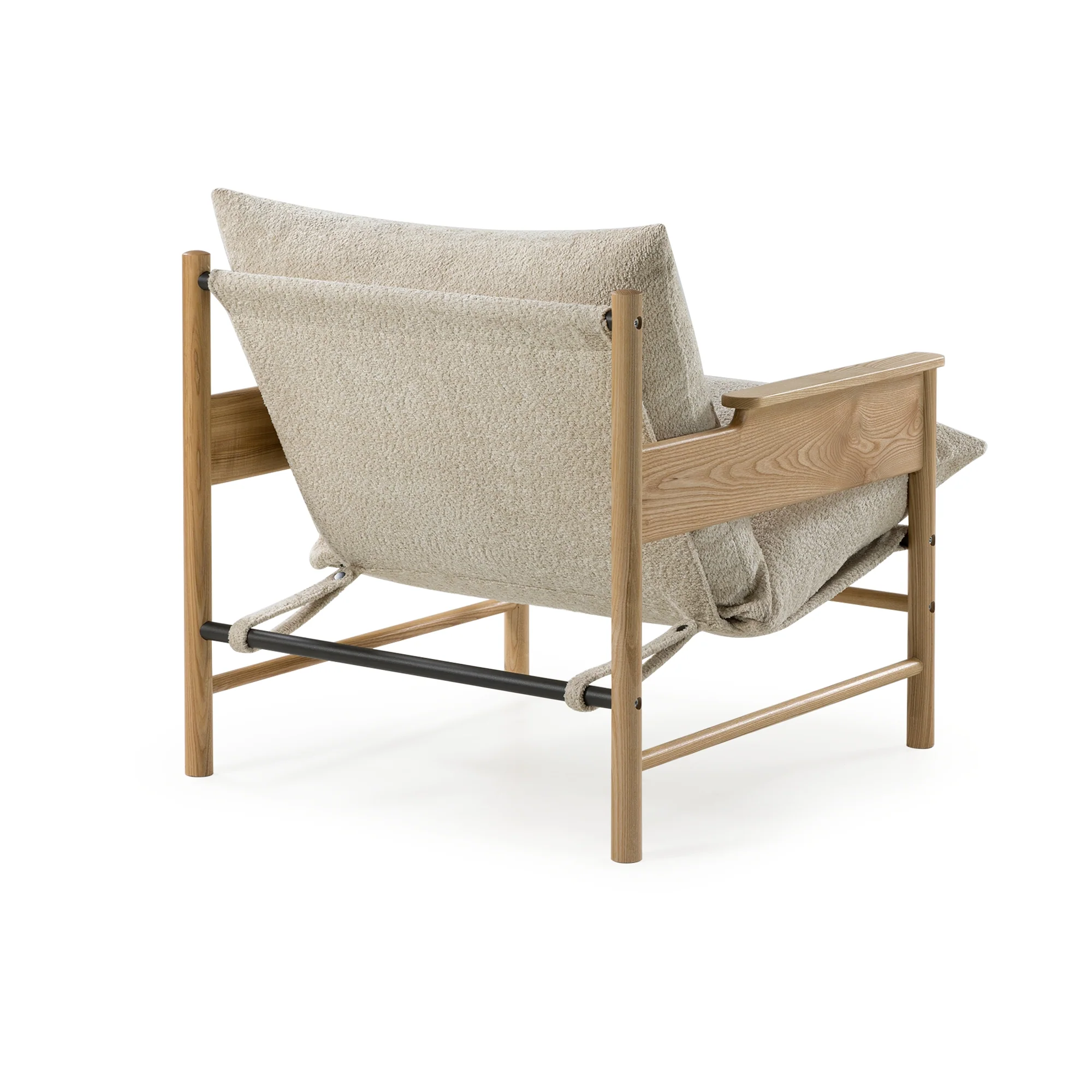 Ash Wood Sling Chair - Image 6