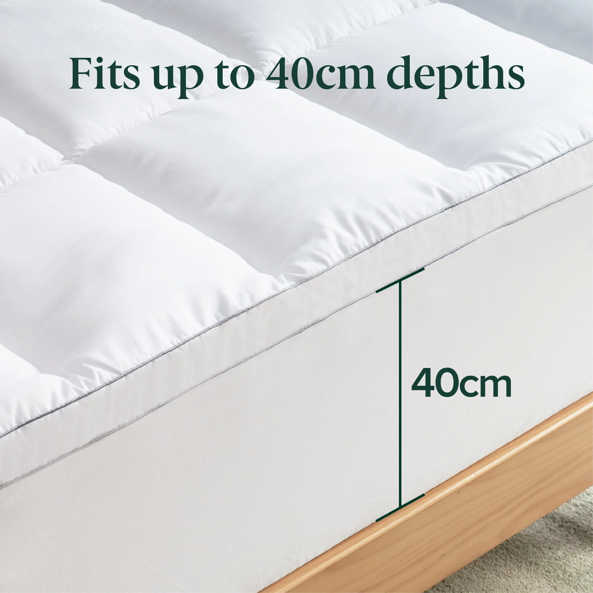 Bamboo Plush Mattress Topper Protector - Image 7