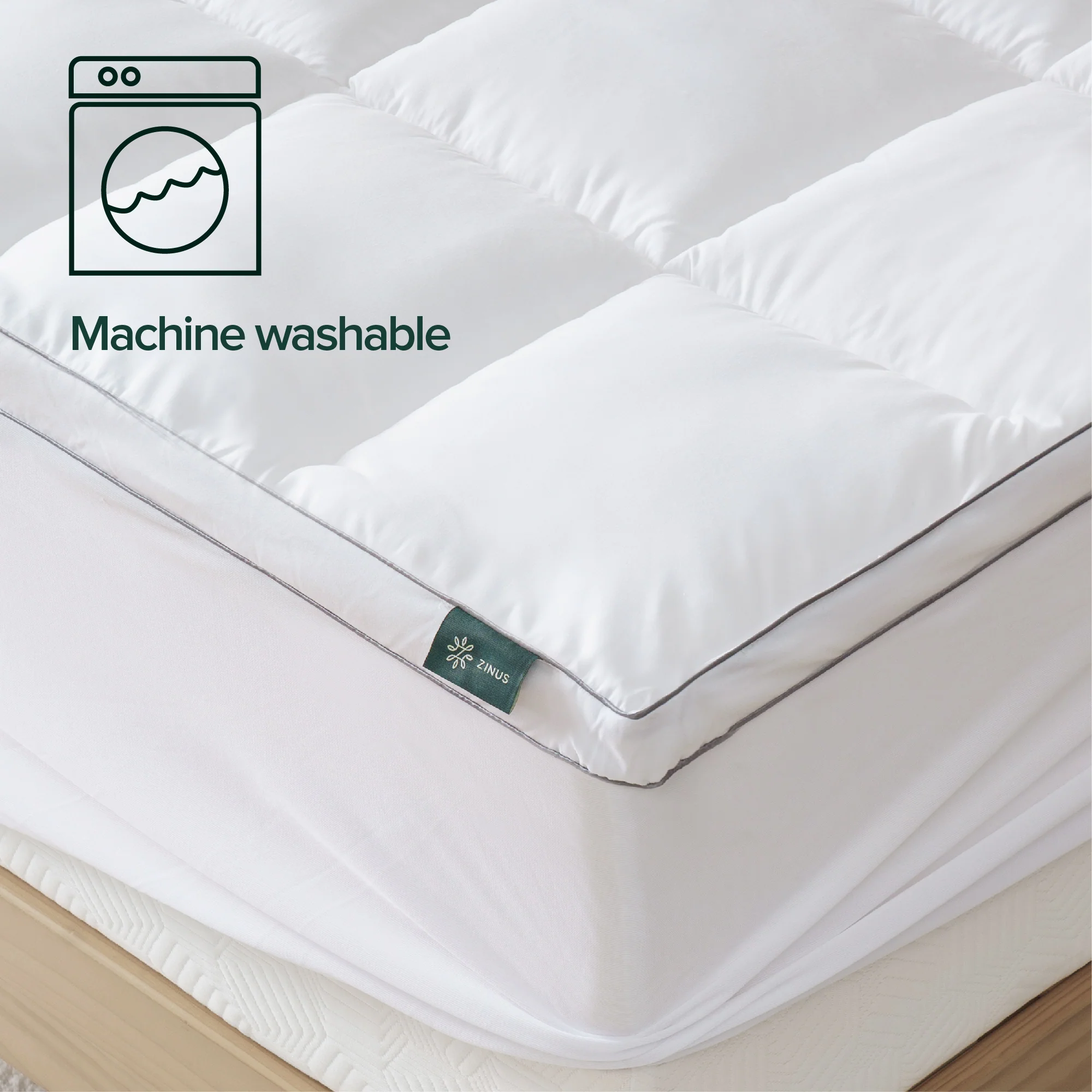 Bamboo Plush Mattress Topper Protector - Image 9