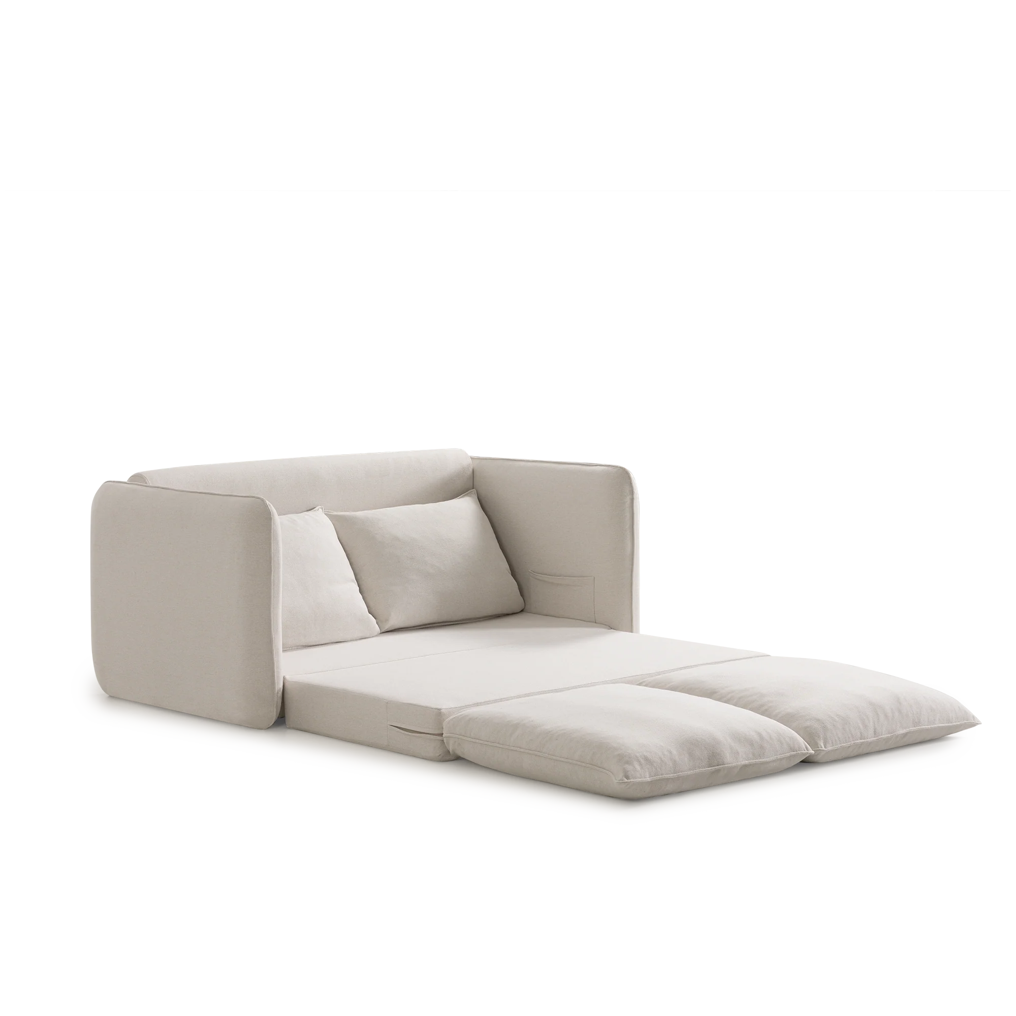 Cody Sleeper Sofa - Ivory White - Image 7