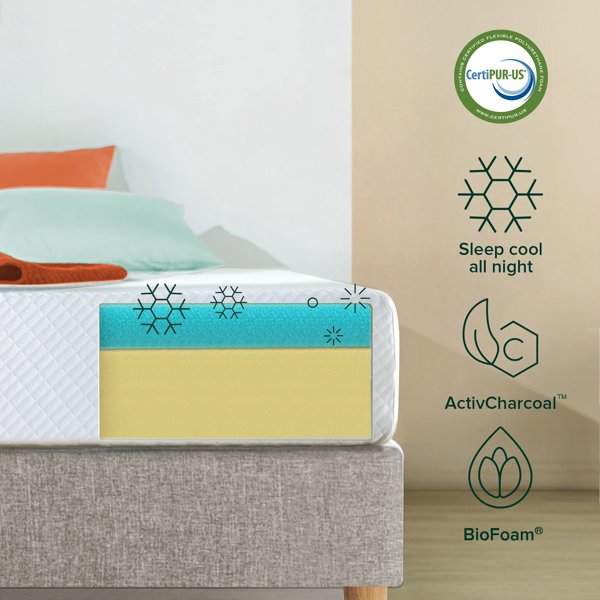 Cooling Memory Foam Mattress - Image 6