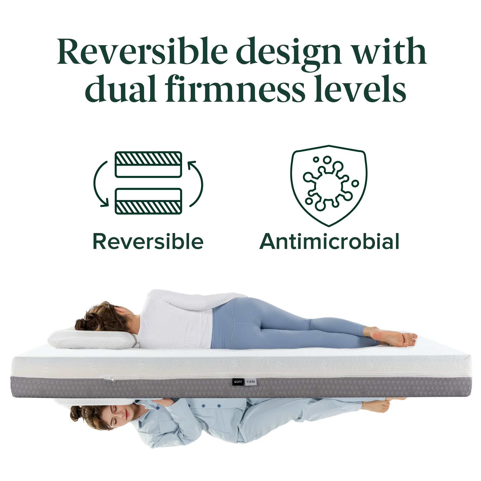 Cooling Flippable Memory Foam Mattress - Image 3