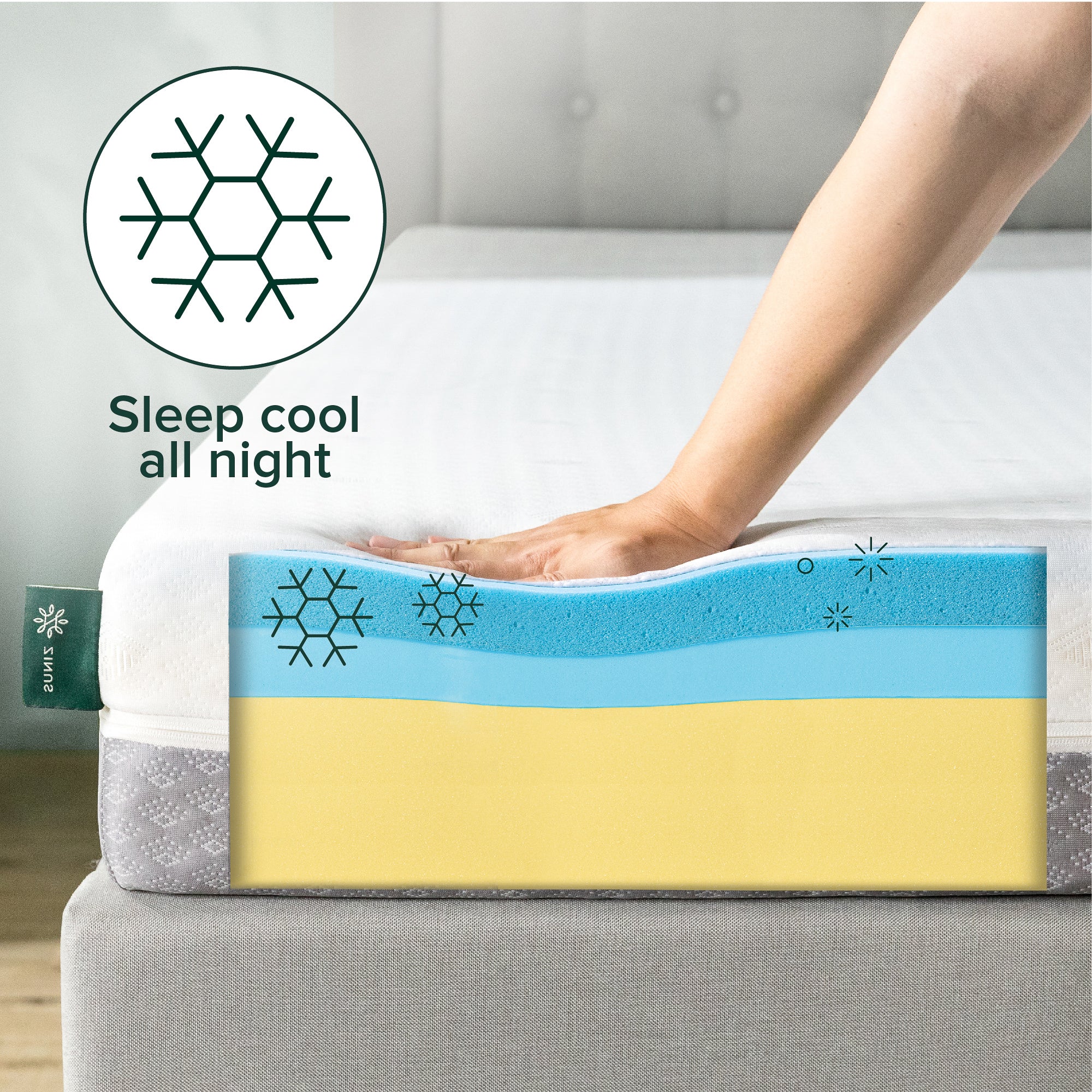 Cooling Flippable Memory Foam Mattress - Image 4
