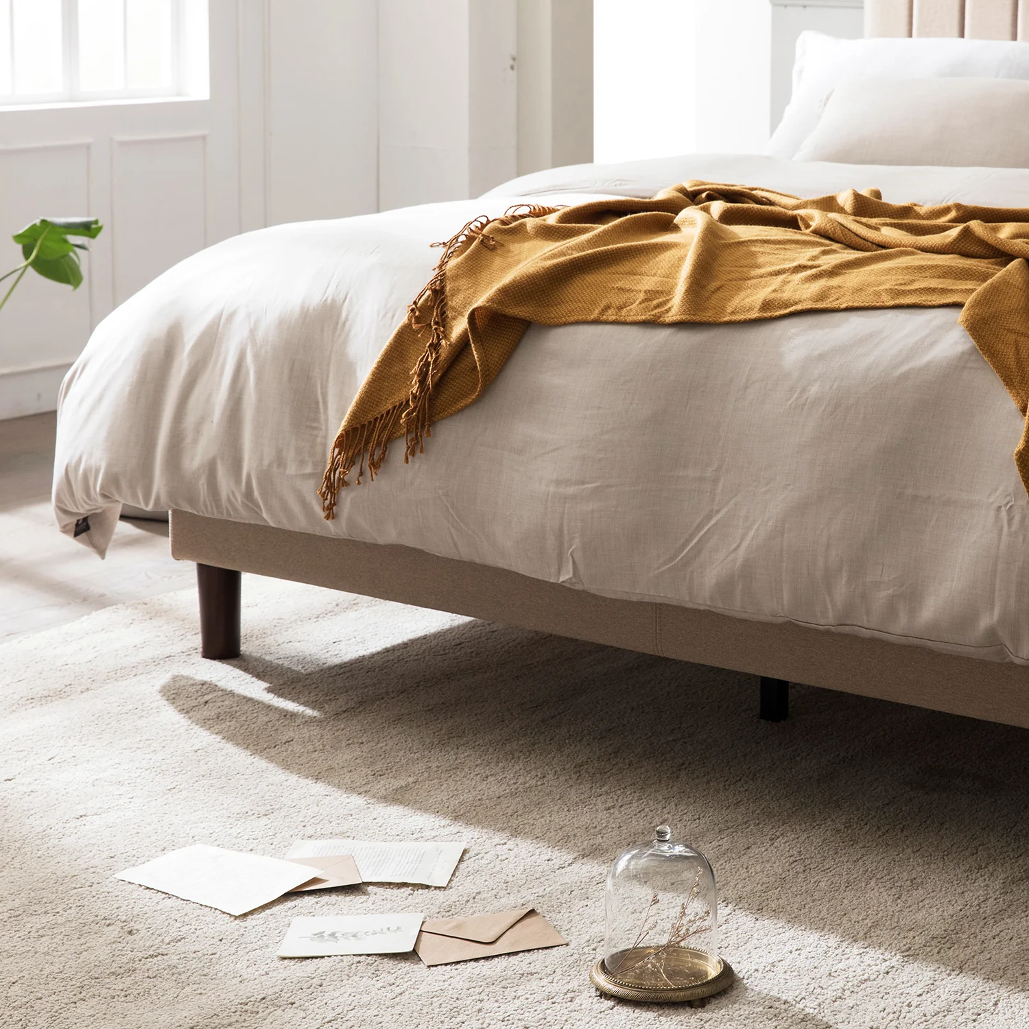 Debi Fabric Upholstered Bed Frame - Image 3