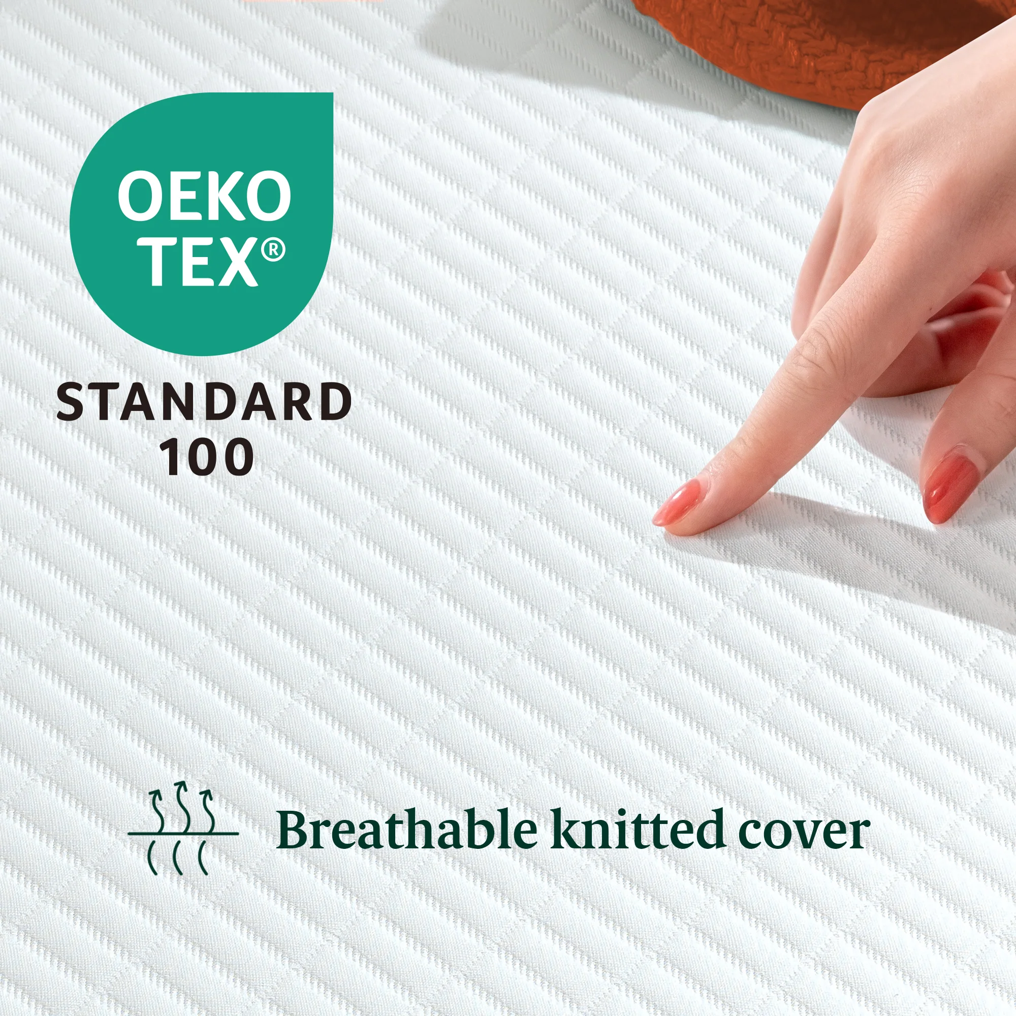 Deluxe Green Tea Memory Foam Mattress - Image 4