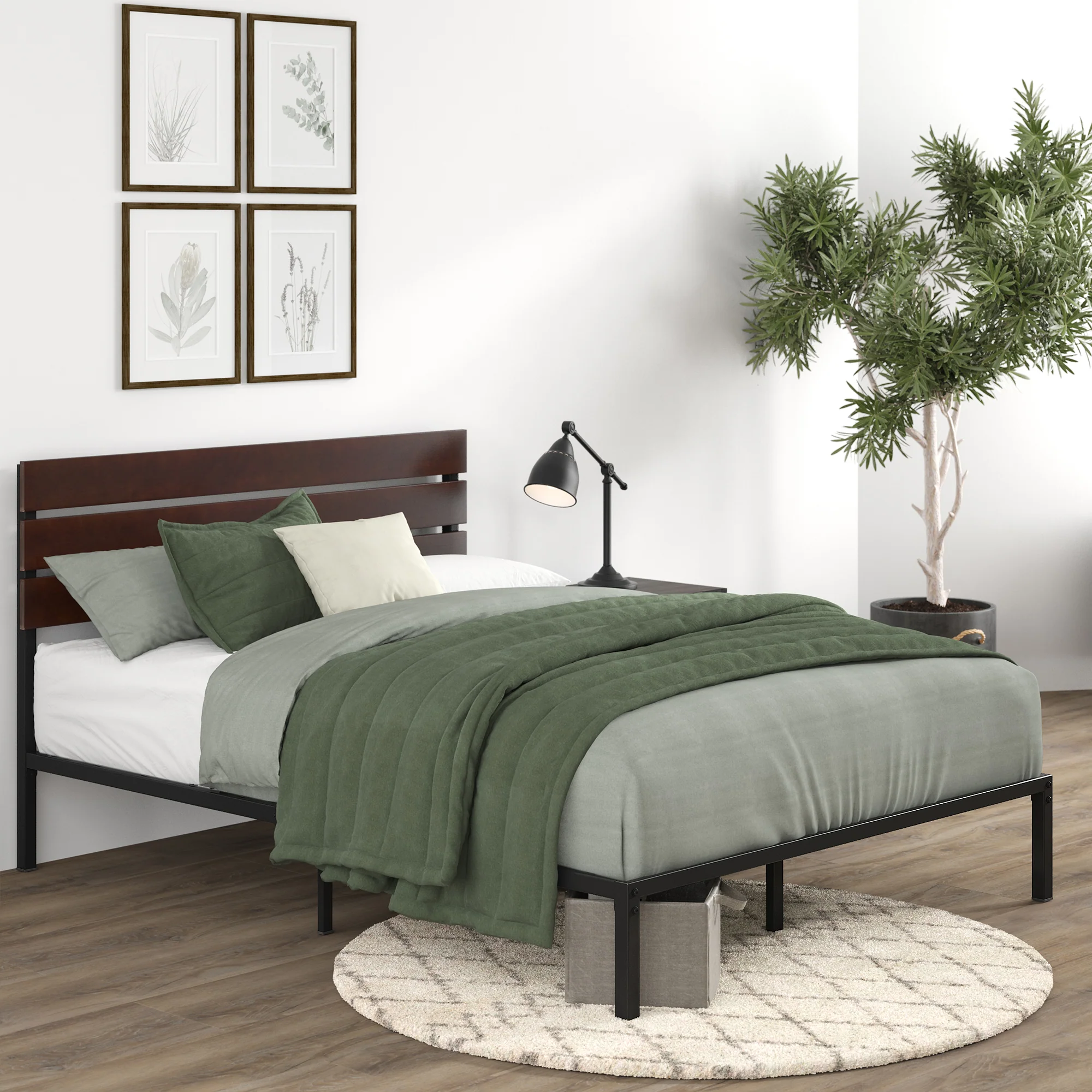 Figari Bamboo & Metal Bed Frame - Image 3
