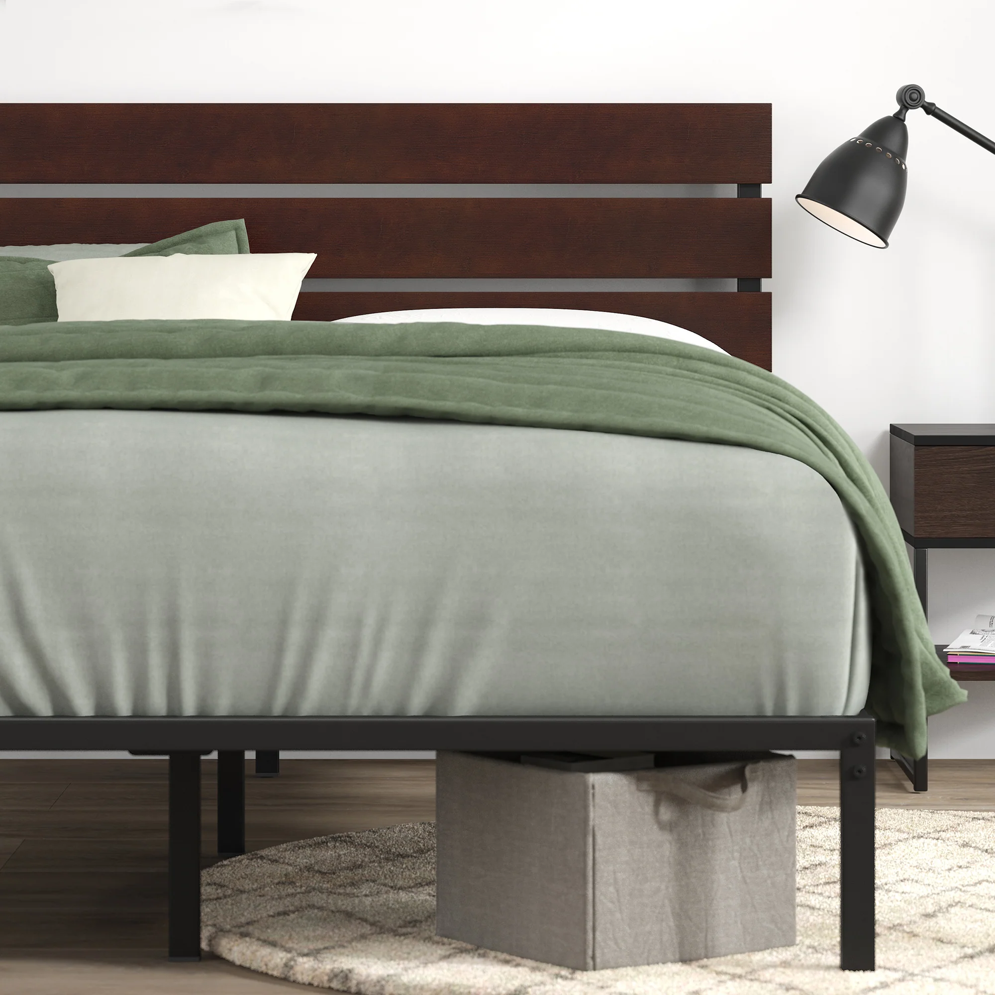 Figari Bamboo & Metal Bed Frame - Image 4