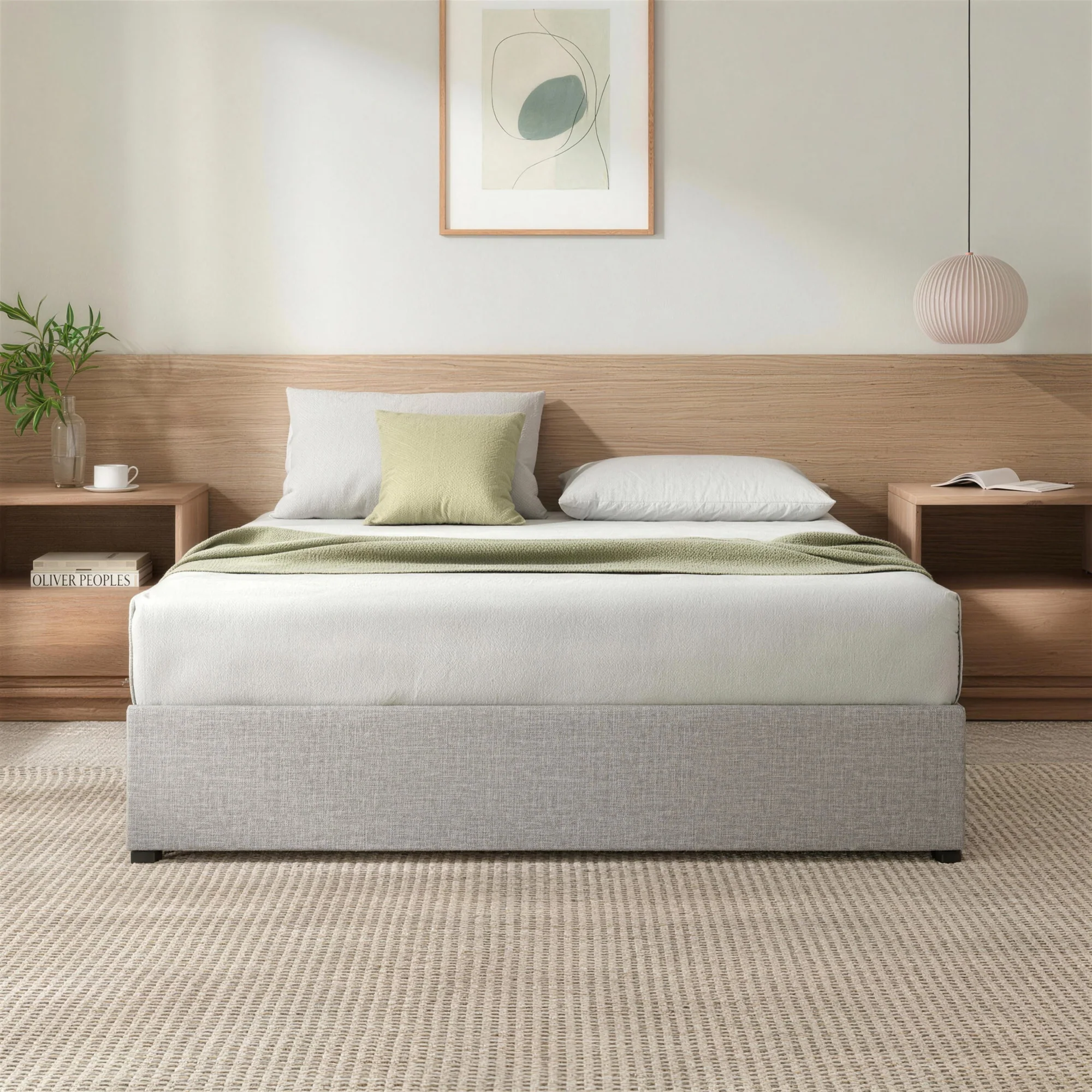 Gas Lift Storage Bed Base - Light Grey - Image 3
