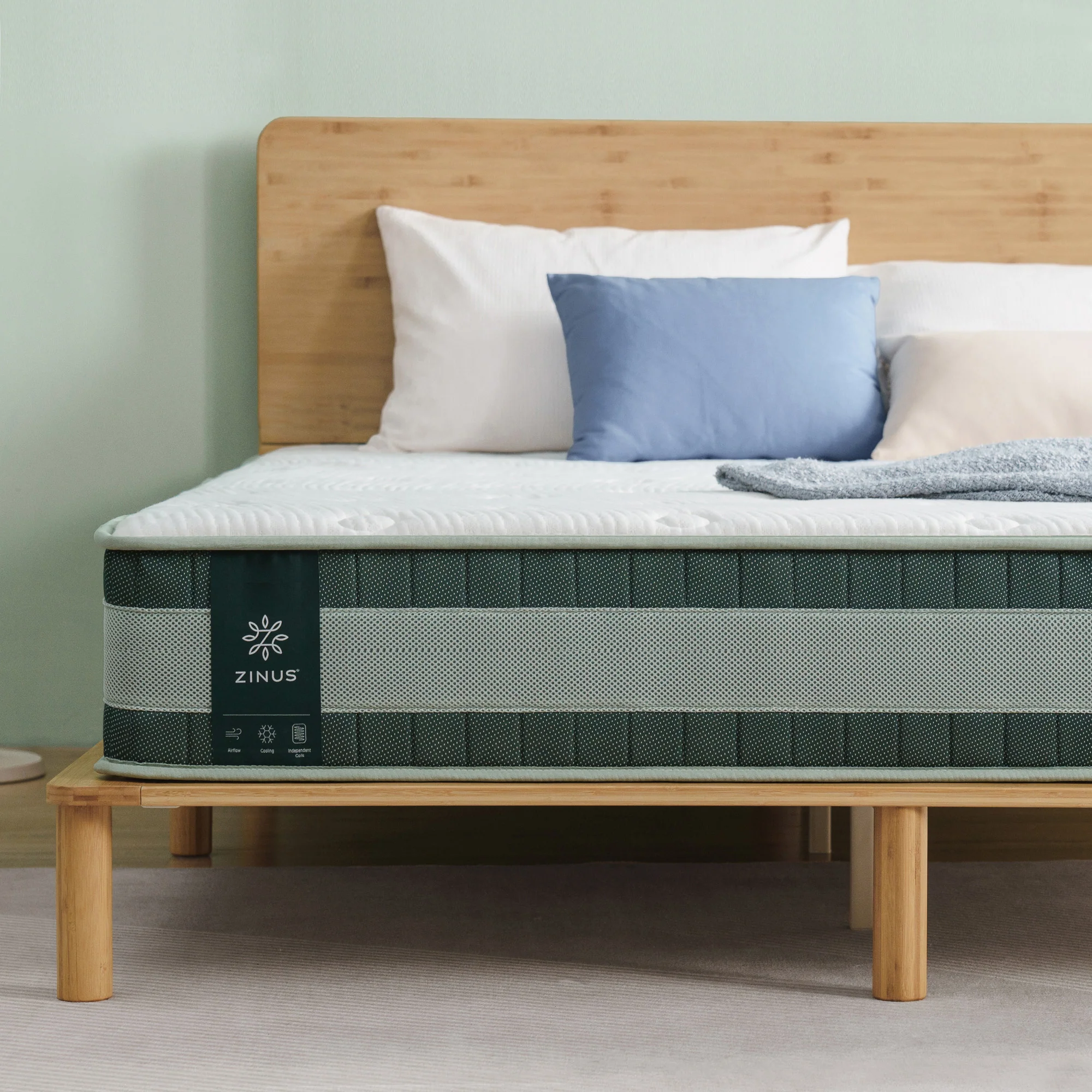 Green Cooling Pocket Spring Mattress - Image 3