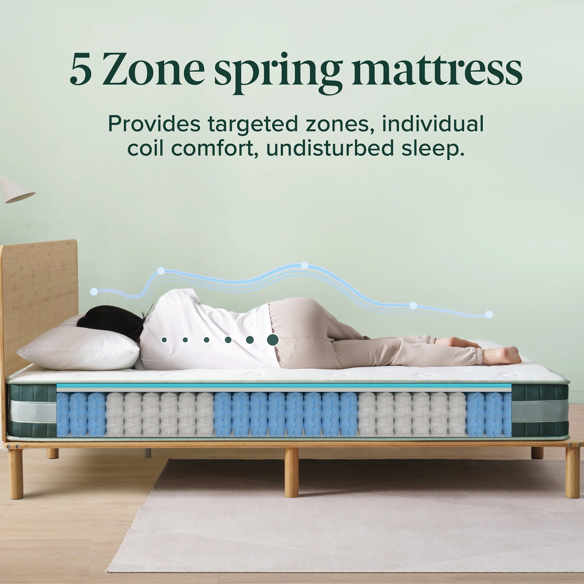 Green Cooling Pocket Spring Mattress - Image 9