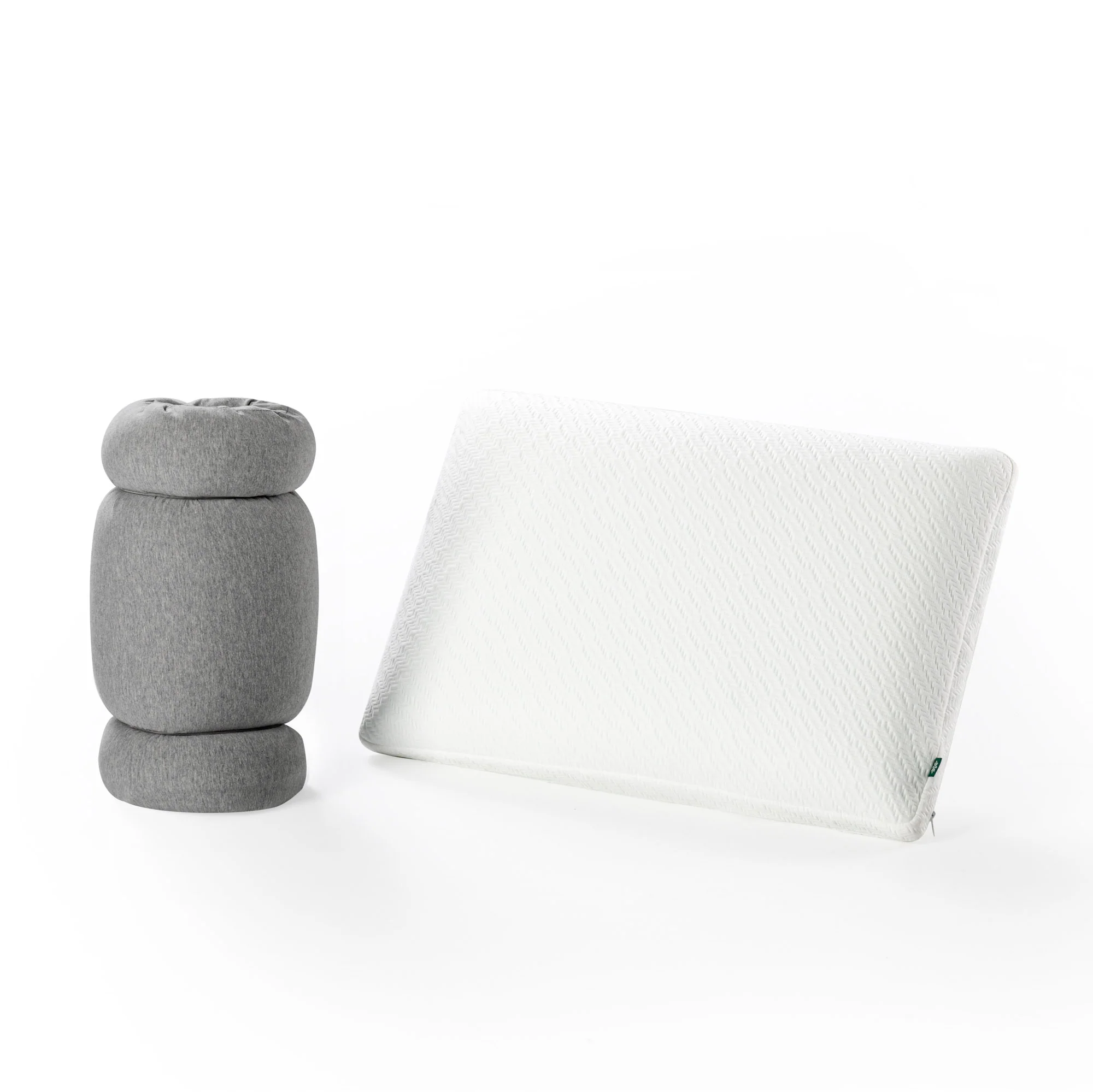 Green Tea Memory Foam Pillow with Travel Pouch - Image 2