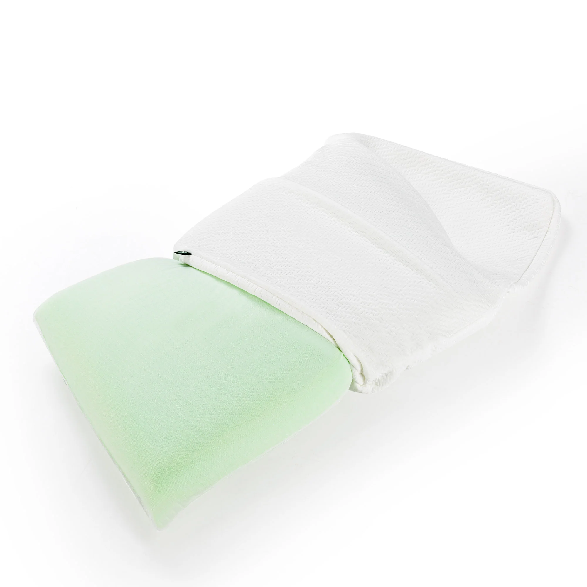 Green Tea Memory Foam Pillow with Travel Pouch - Image 3