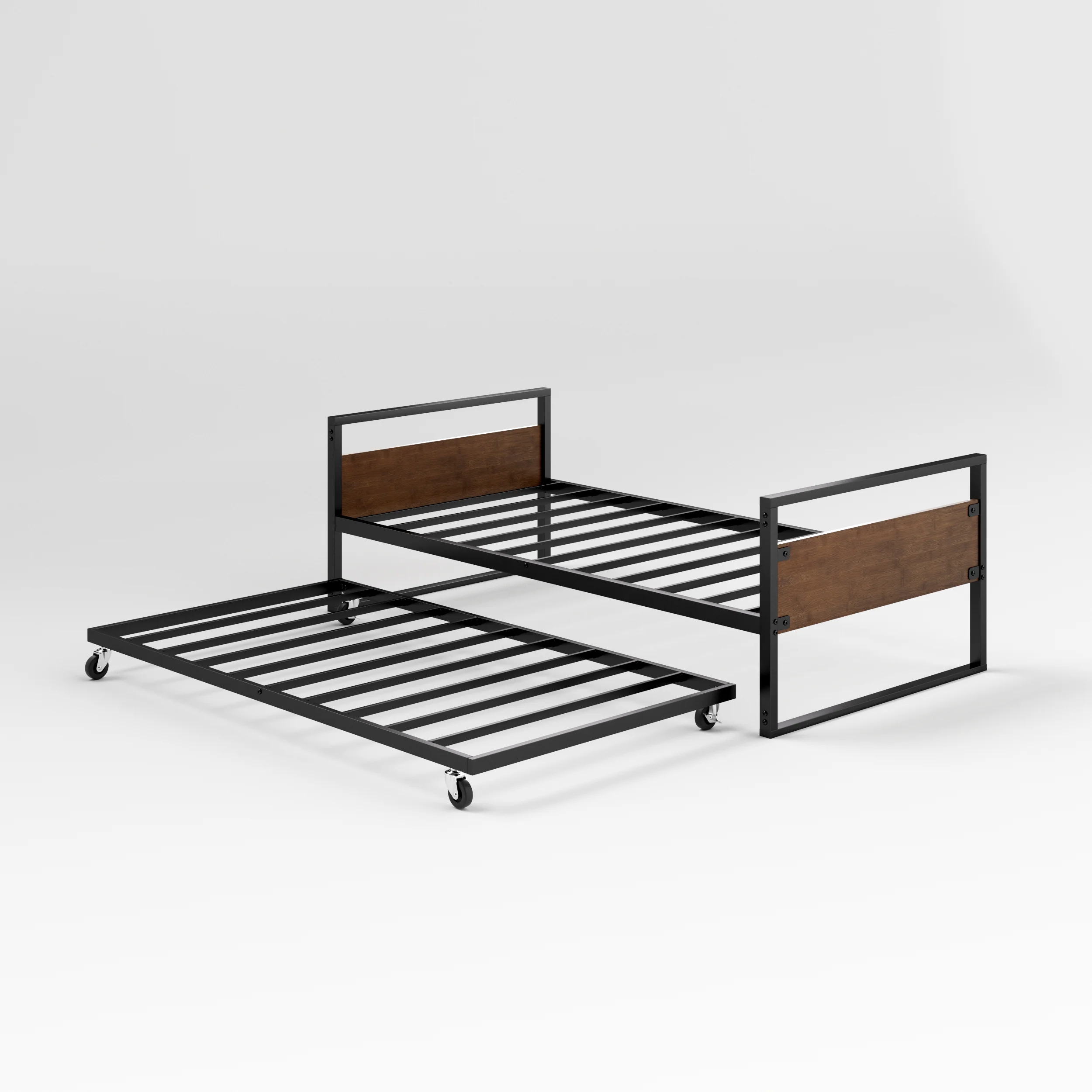 Ironline Single Day Bed with Trundle - Image 5