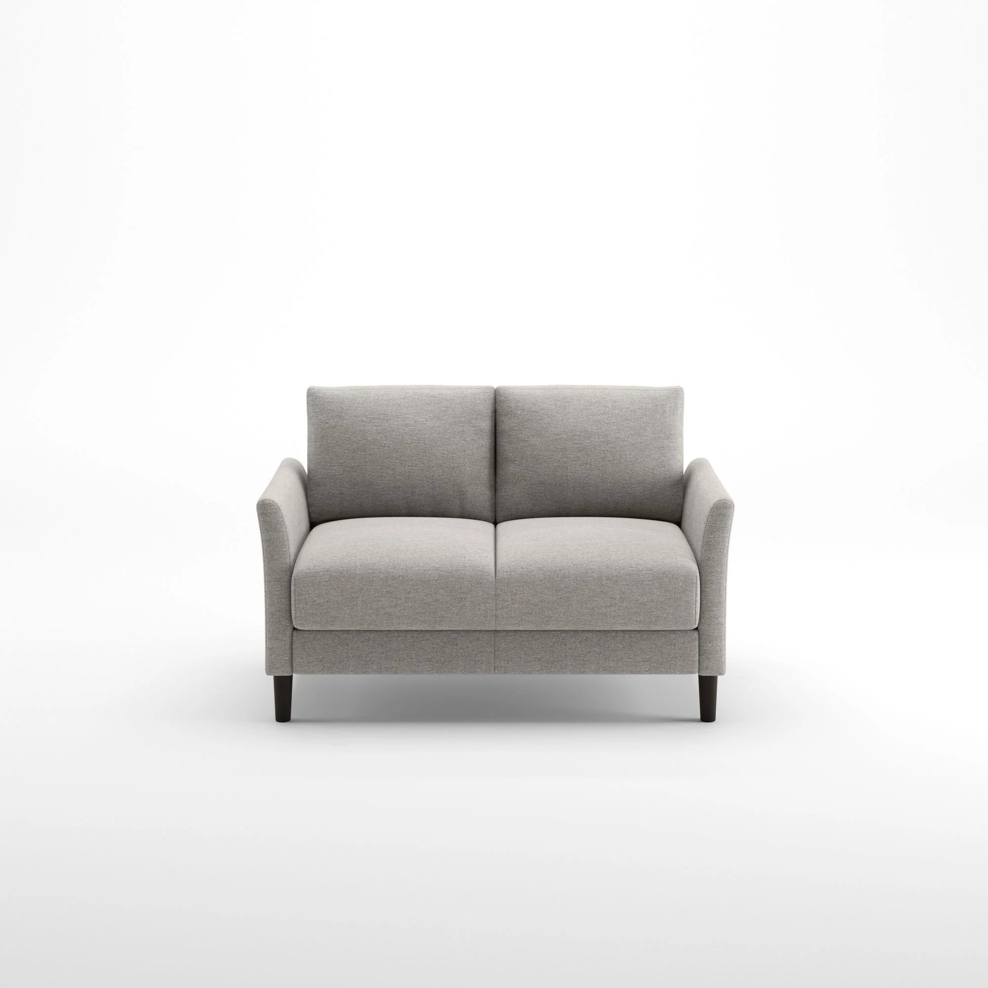 Jackie Classic 2 Seater Loveseat Sofa - Light Grey - Image 3