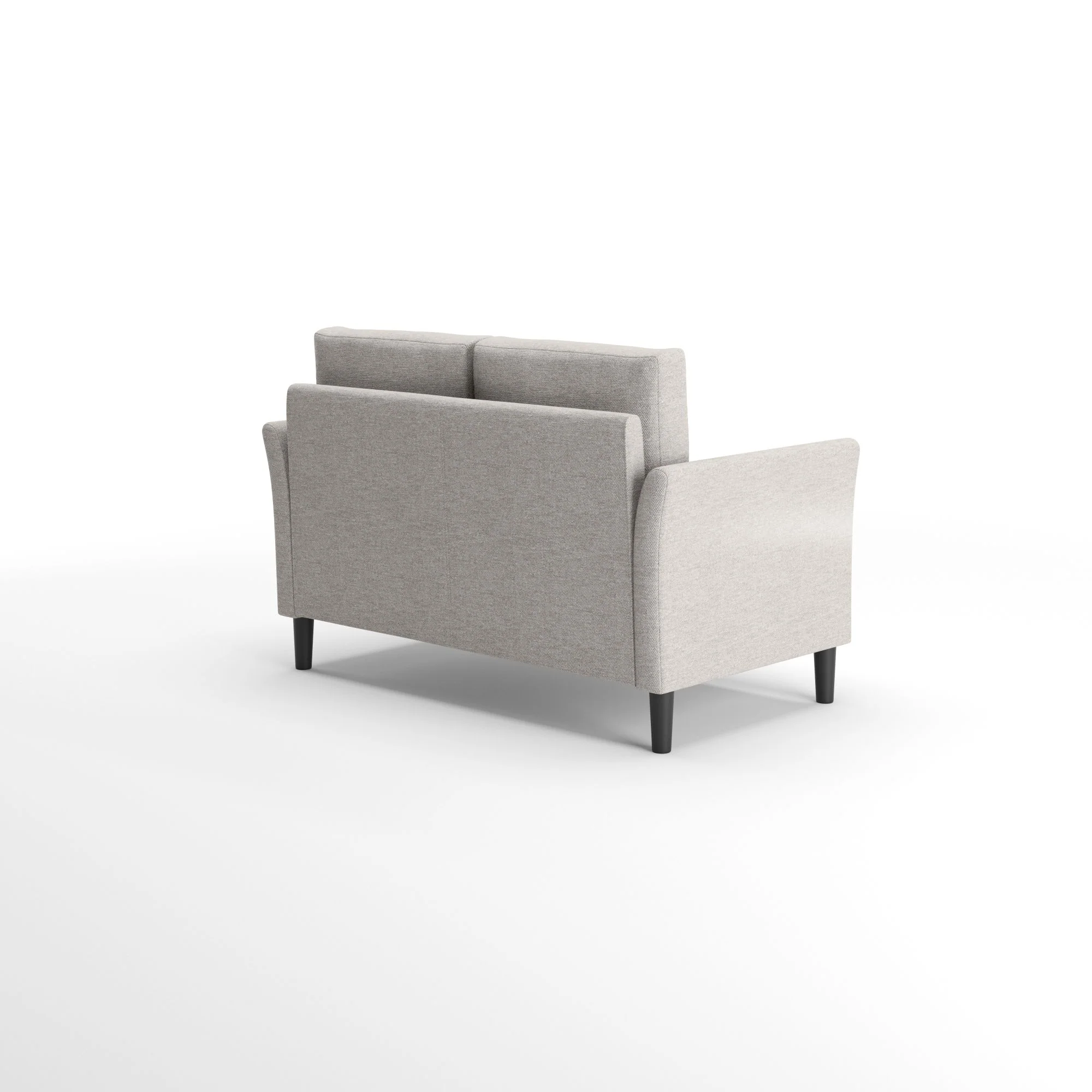Jackie Classic 2 Seater Loveseat Sofa - Light Grey - Image 4