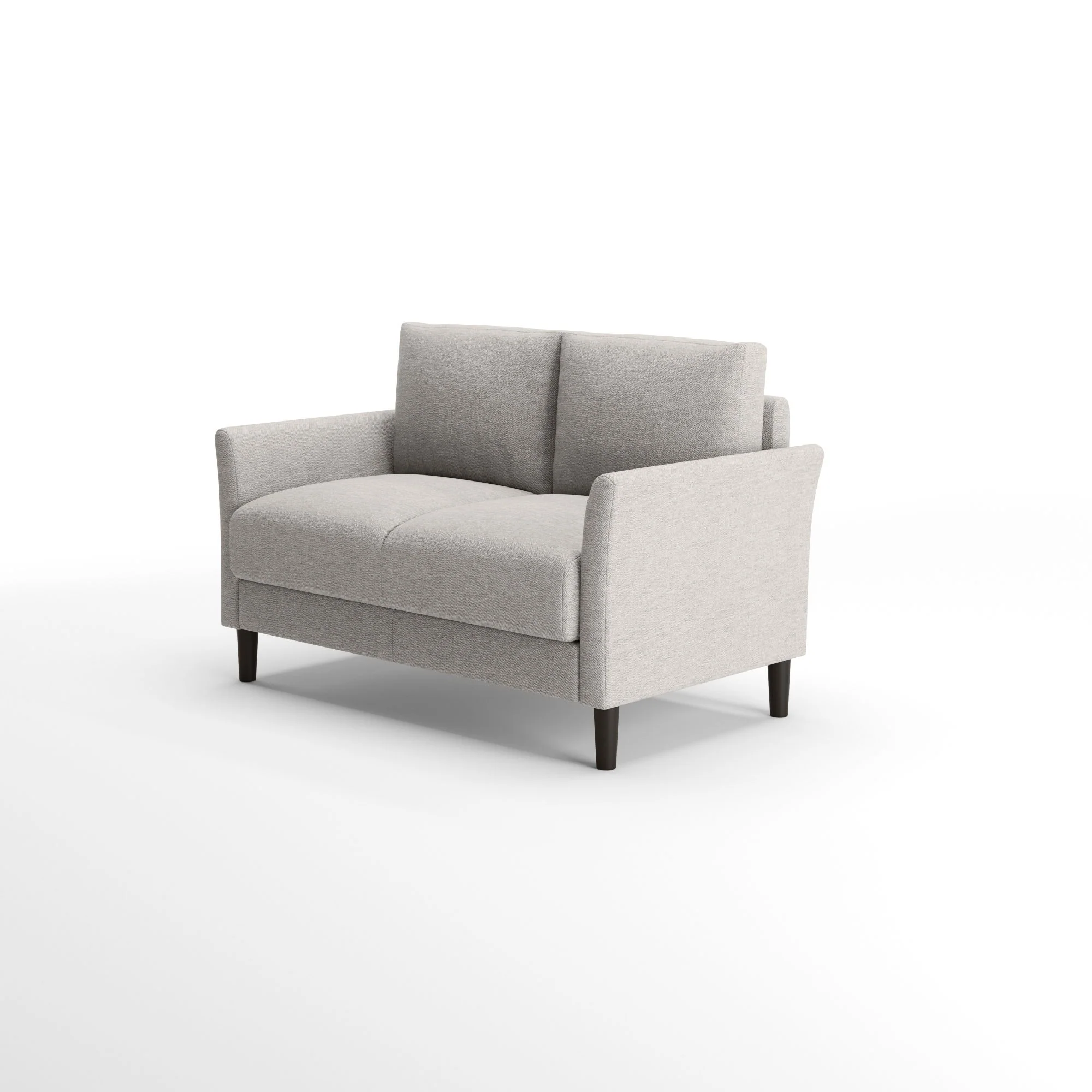 Jackie Classic 2 Seater Loveseat Sofa - Light Grey - Image 5