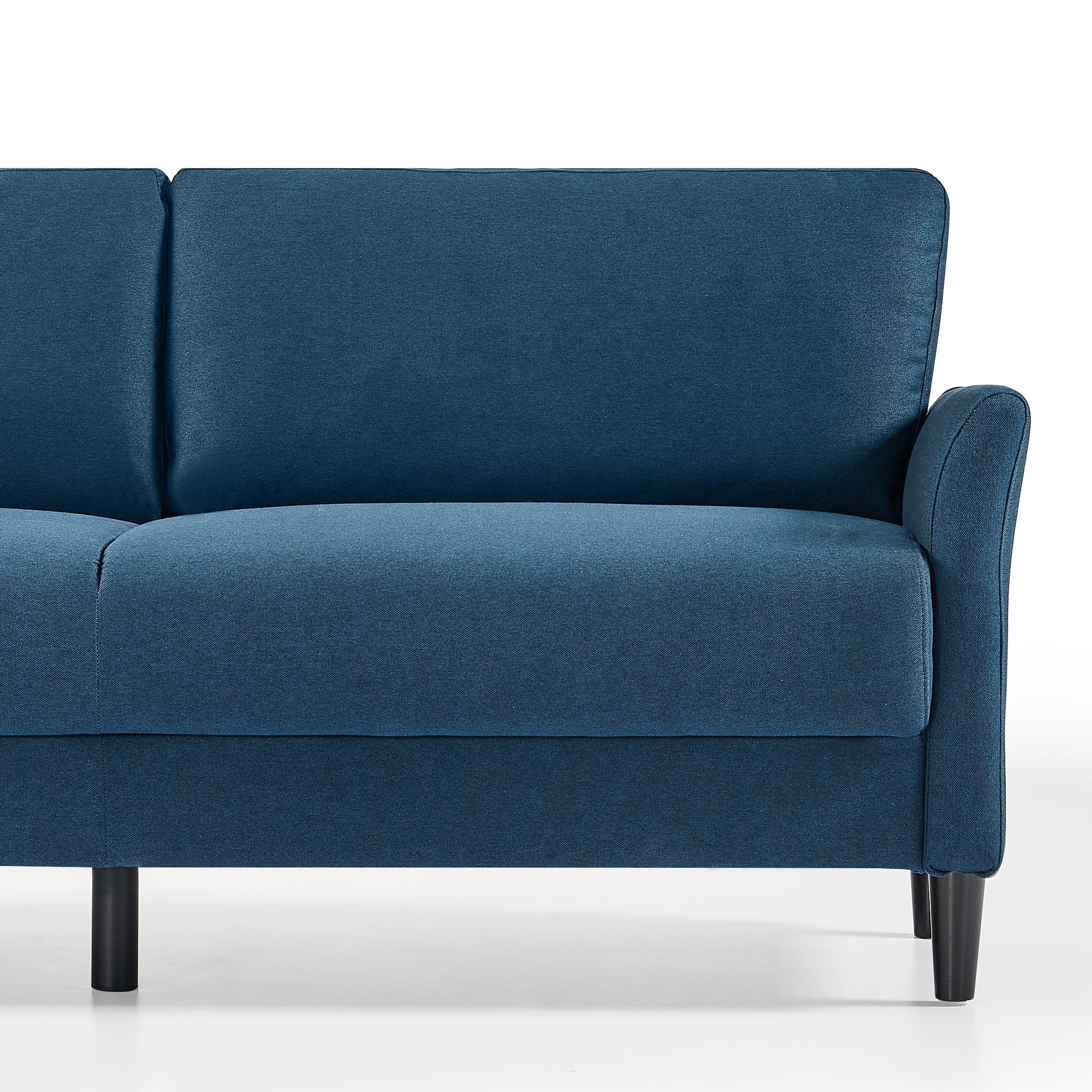 Jackie Classic 3 Seater Sofa - Blue Weave - Image 4