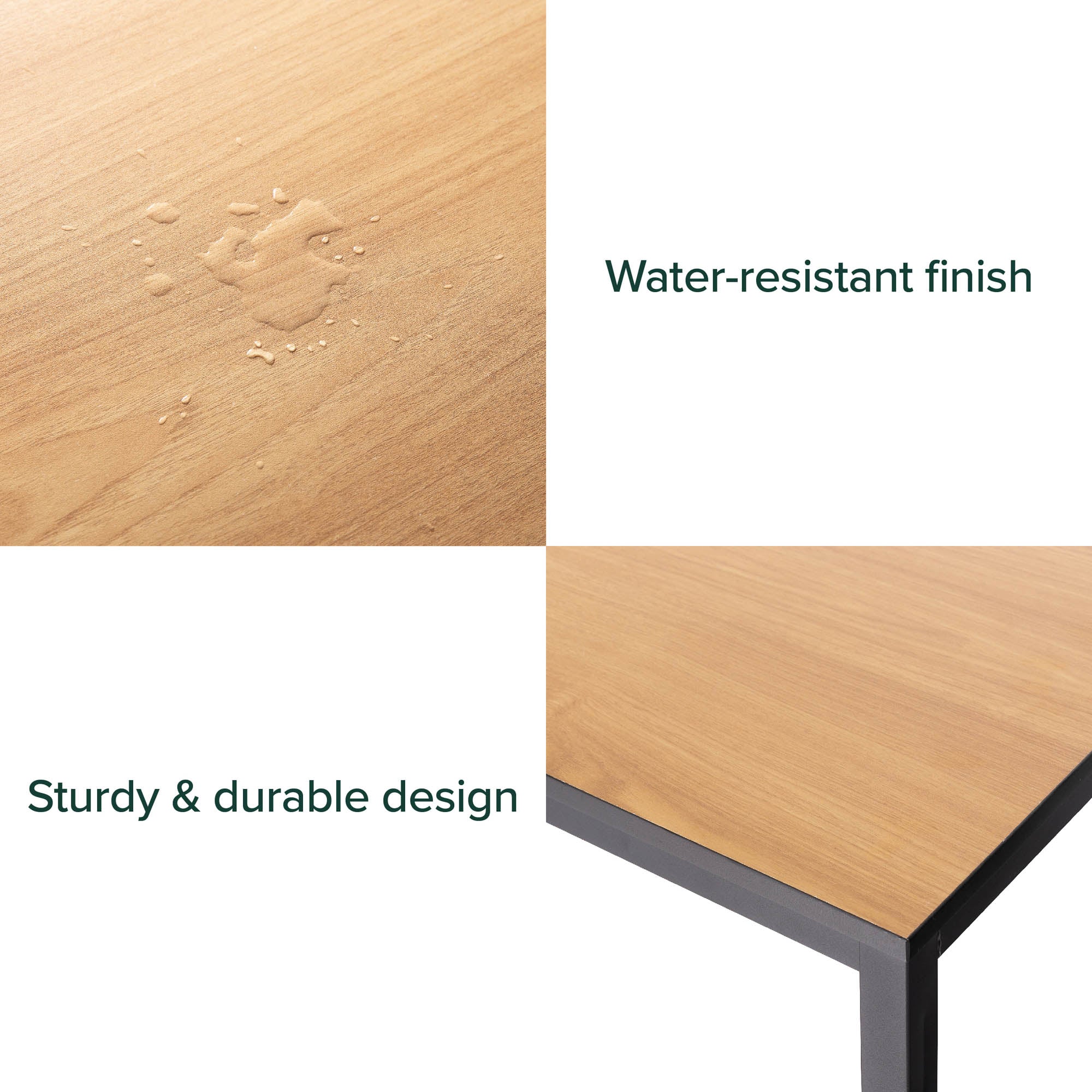 Jennifer Modern Home Office Desk - Brown 160cm - Image 4