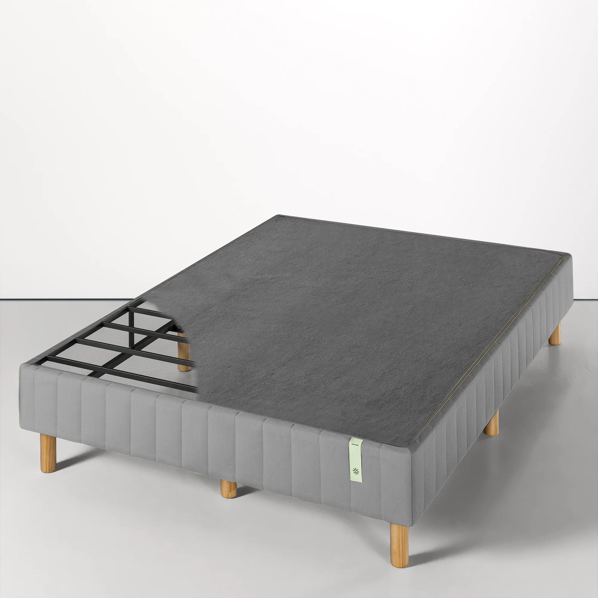 Justina Quick Snap Ensemble Bed Base - Grey - Image 6