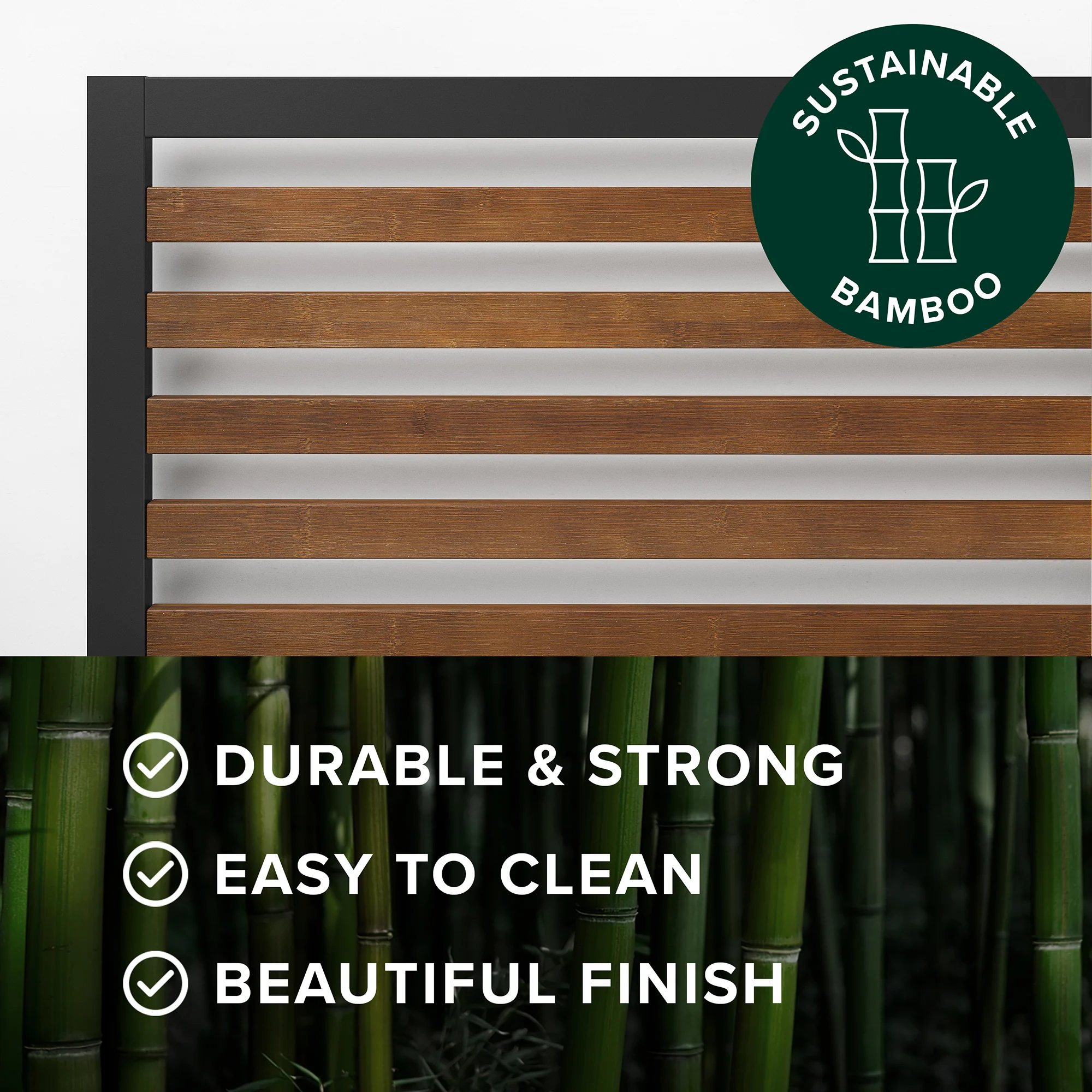 Kai Bamboo & Metal Bed Frame - Image 14