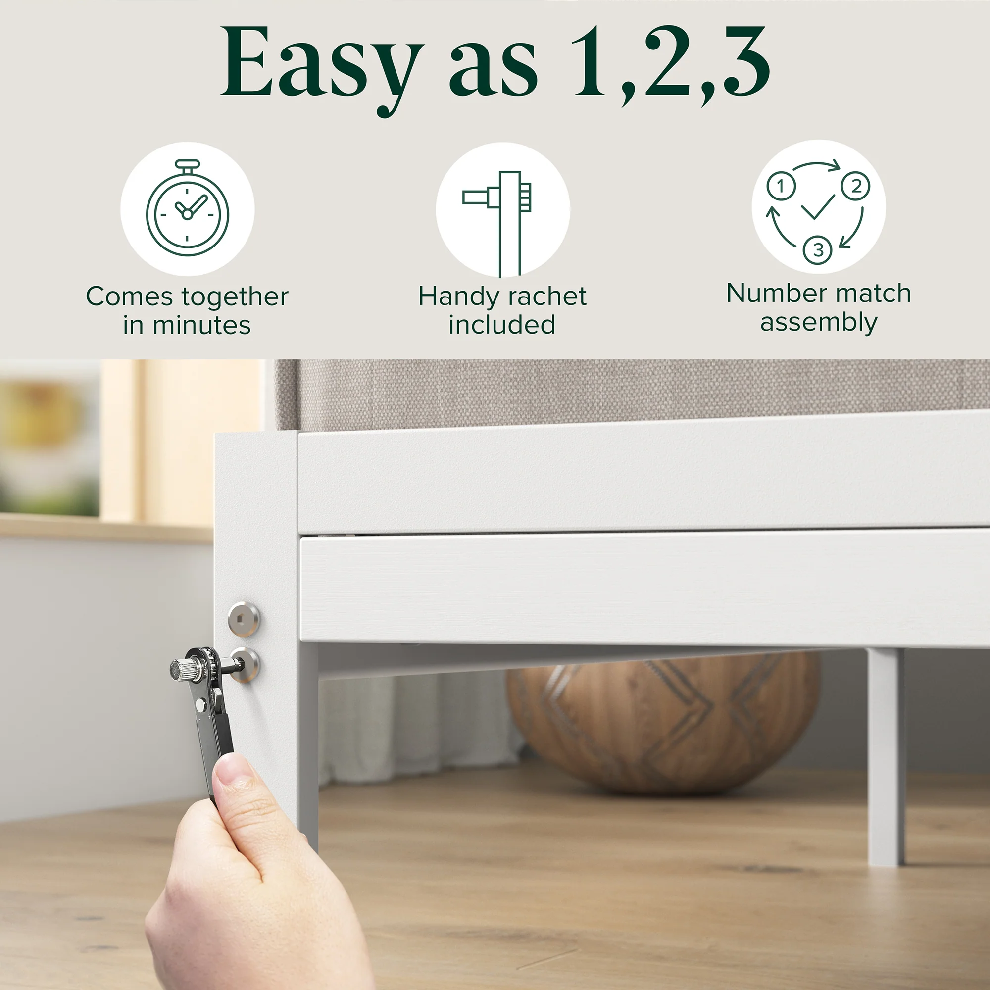 Kai Bamboo & Metal Bed Frame - Image 8
