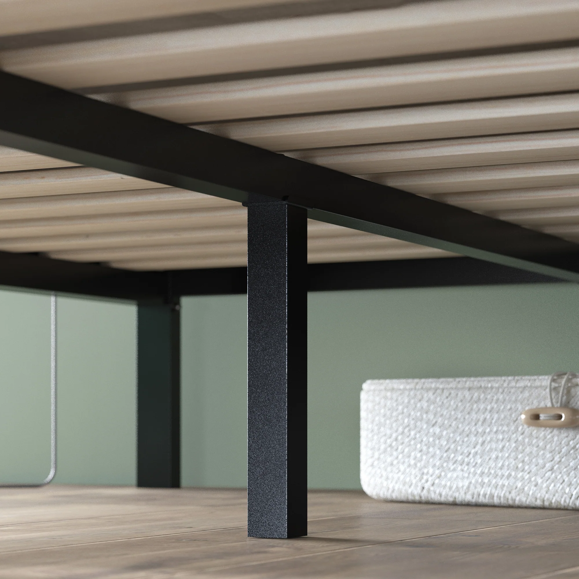 Mia Metal Bed Frame - Black - Image 8