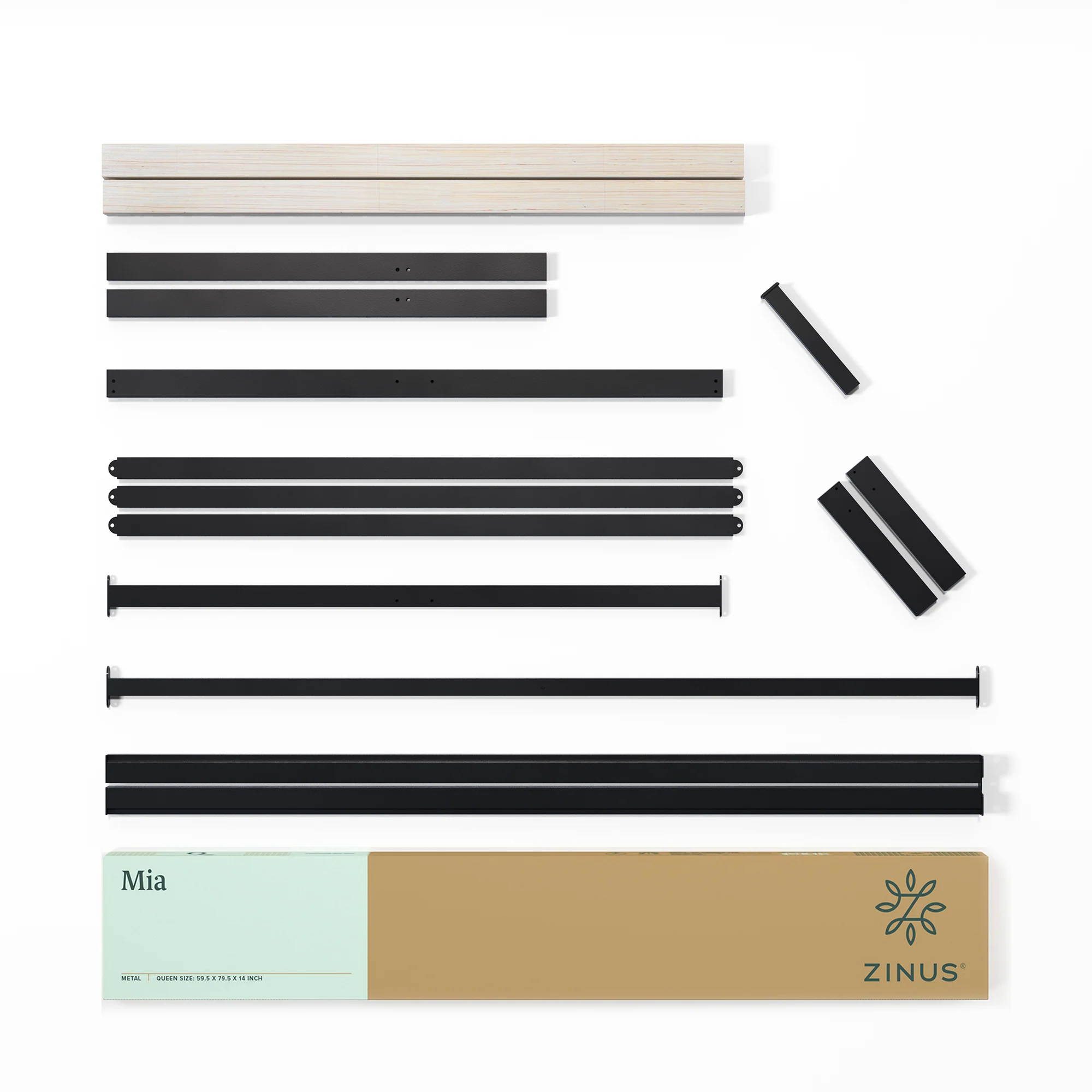 Mia Metal Bed Frame - Black - Image 9