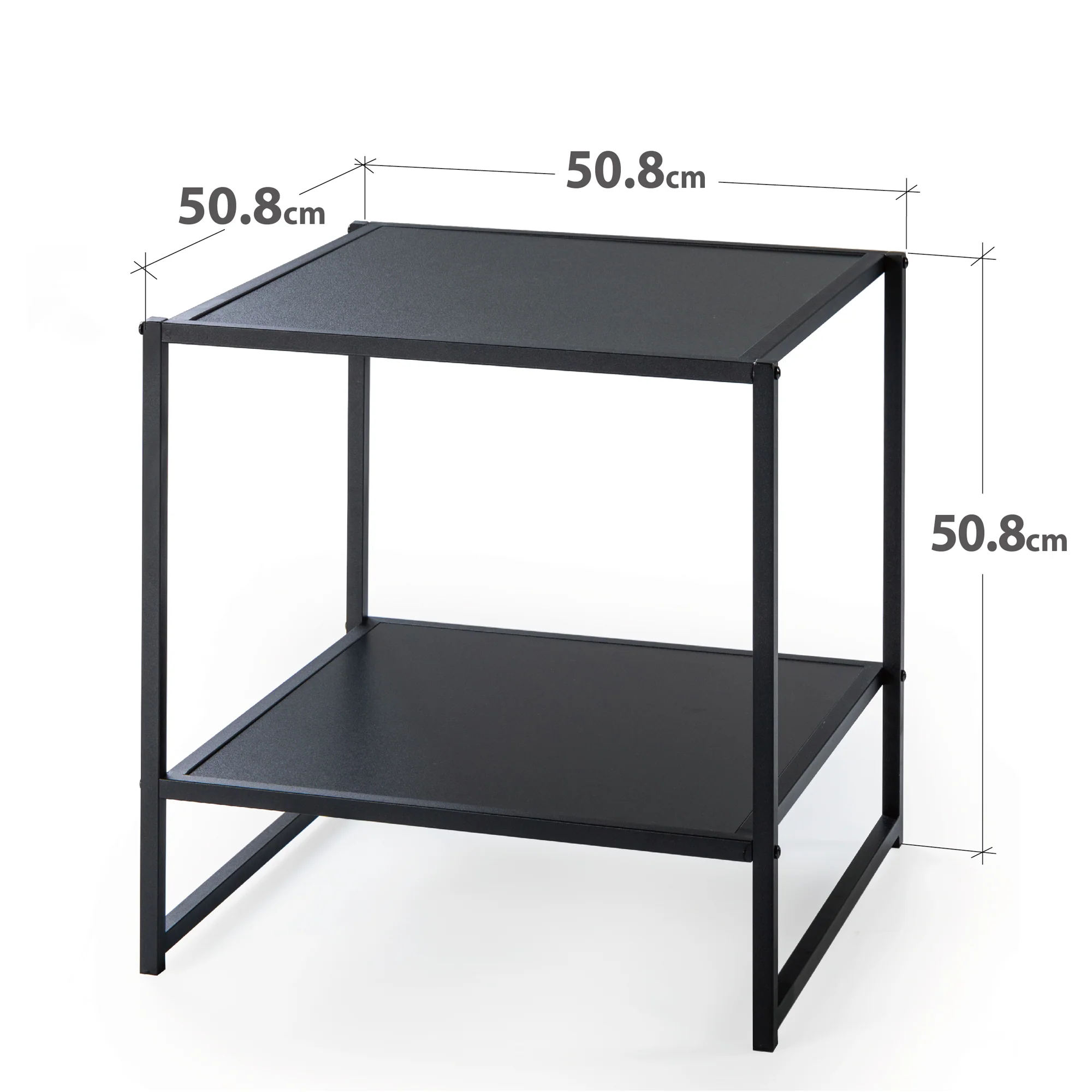 Modern Studio Collection Bedside Tables - Black - Set of 2 - Image 7