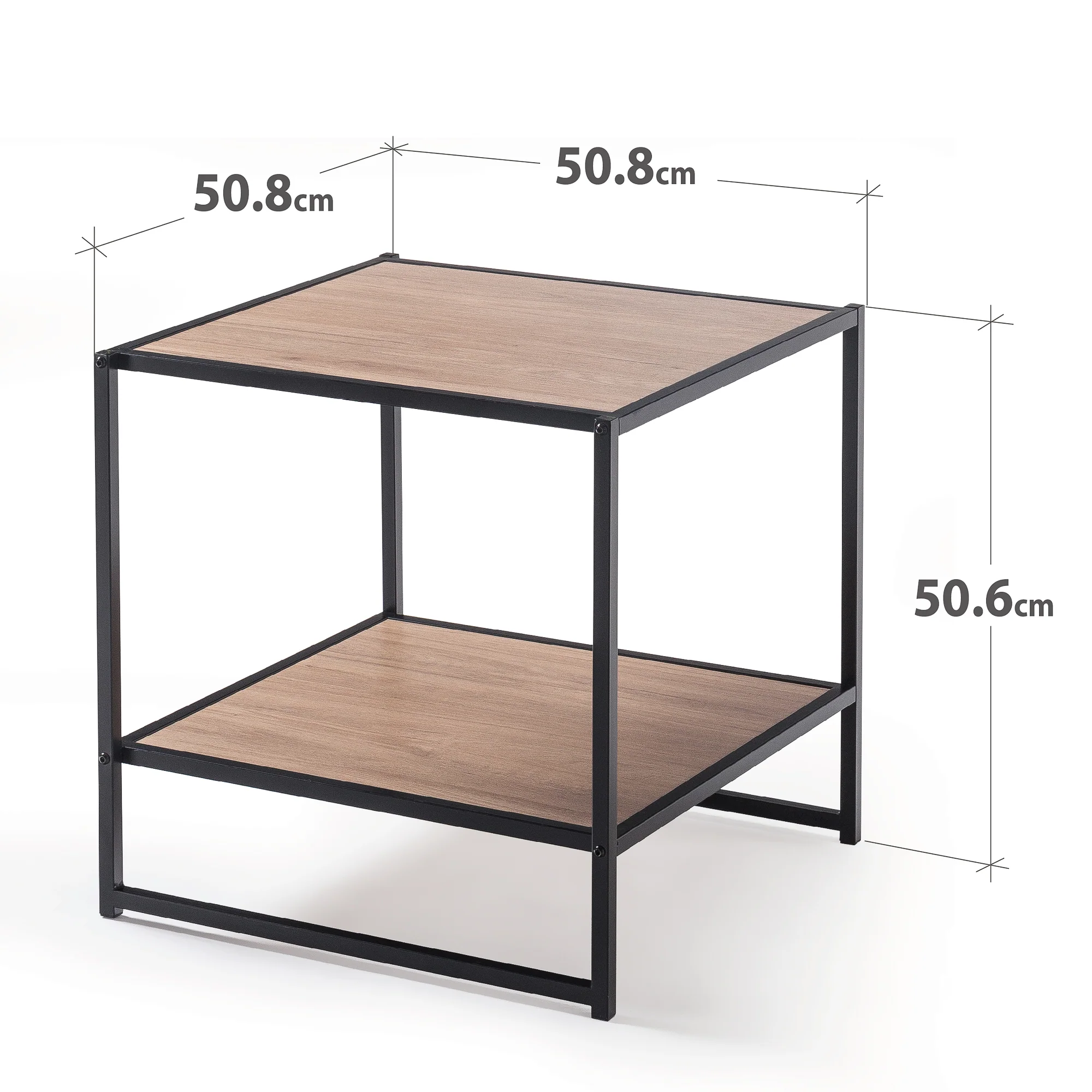 Modern Studio Collection Bedside Tables - Natural - Set of 2 - Image 4