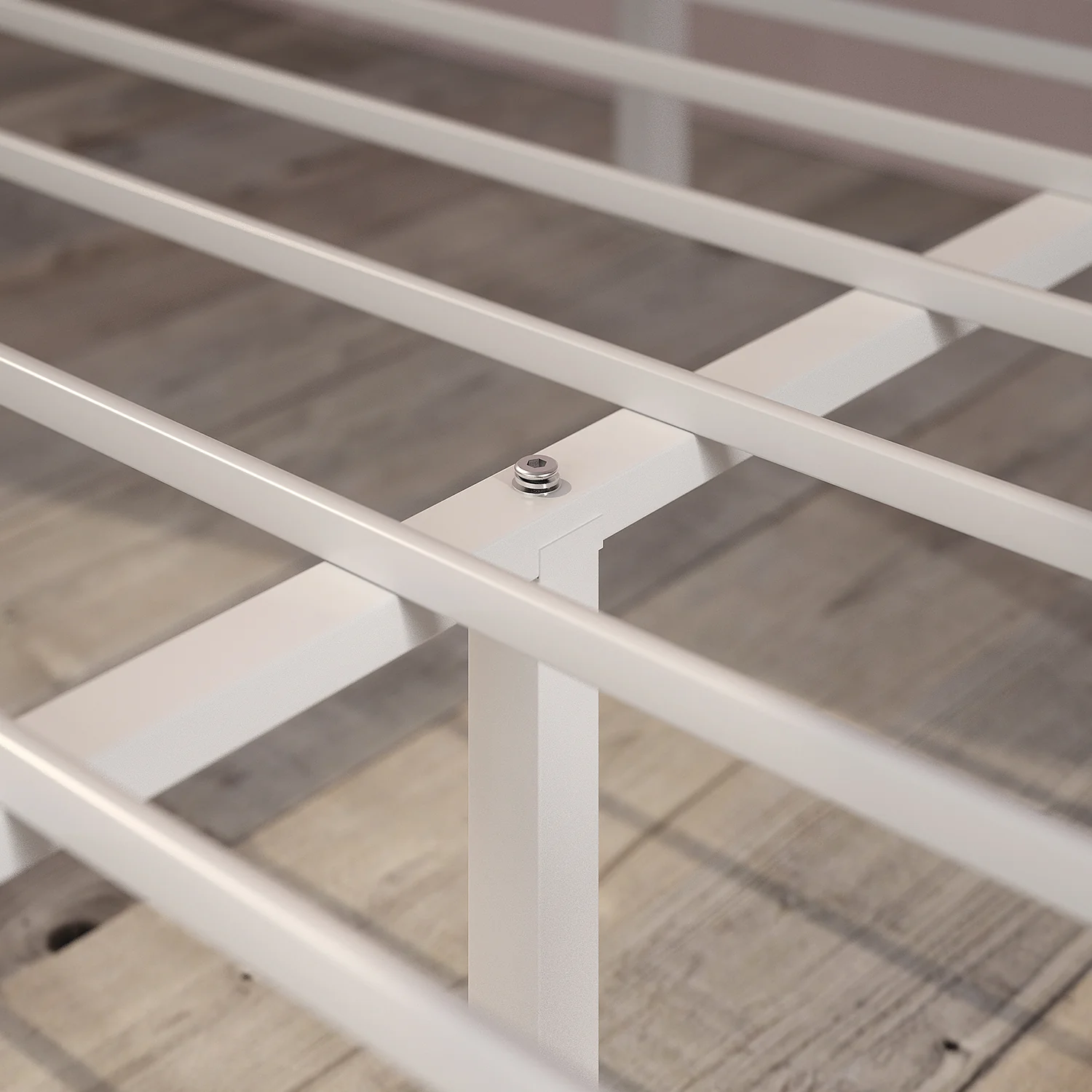 Patricia Metal Canopy Bed Frame - White - Image 6