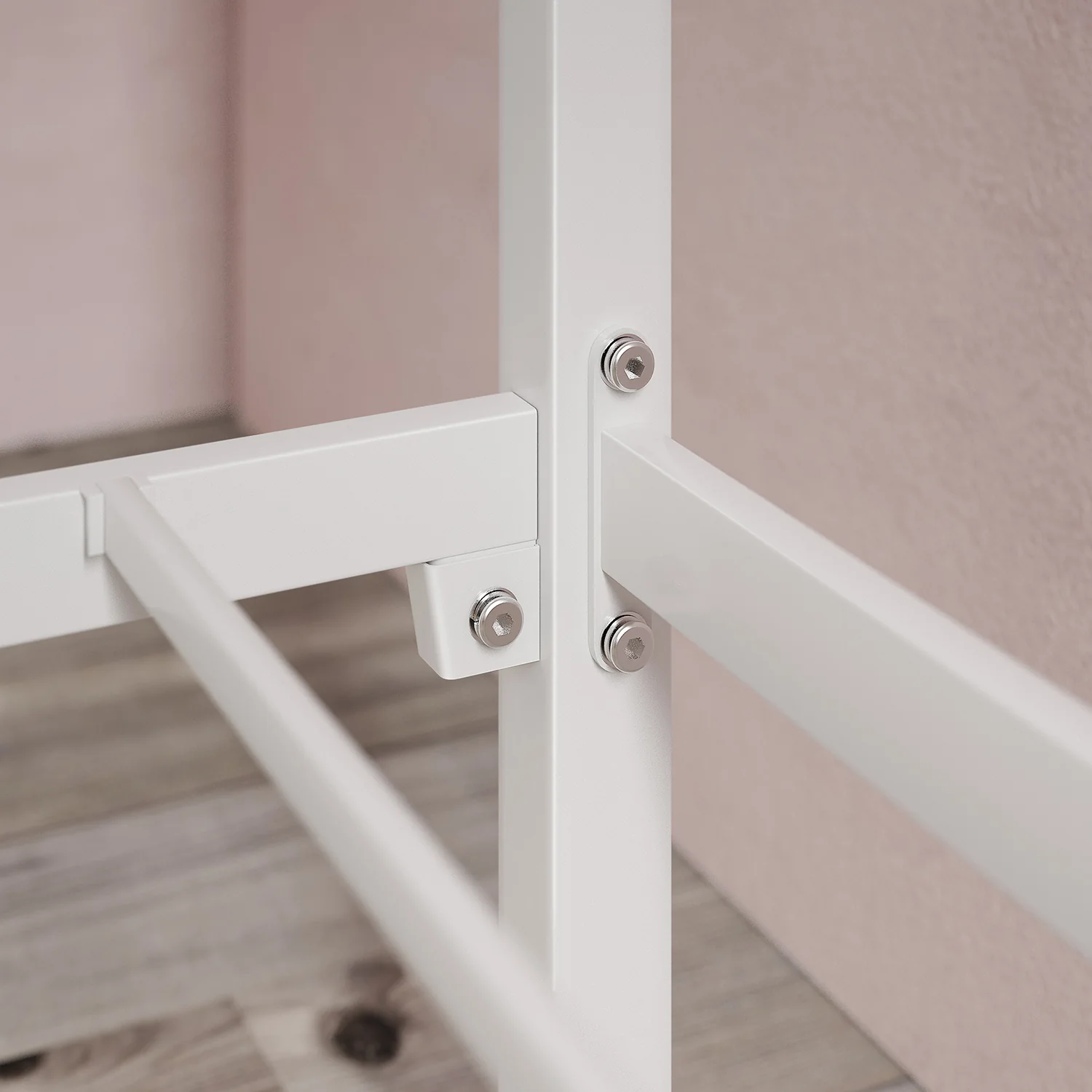 Patricia Metal Canopy Bed Frame - White - Image 7