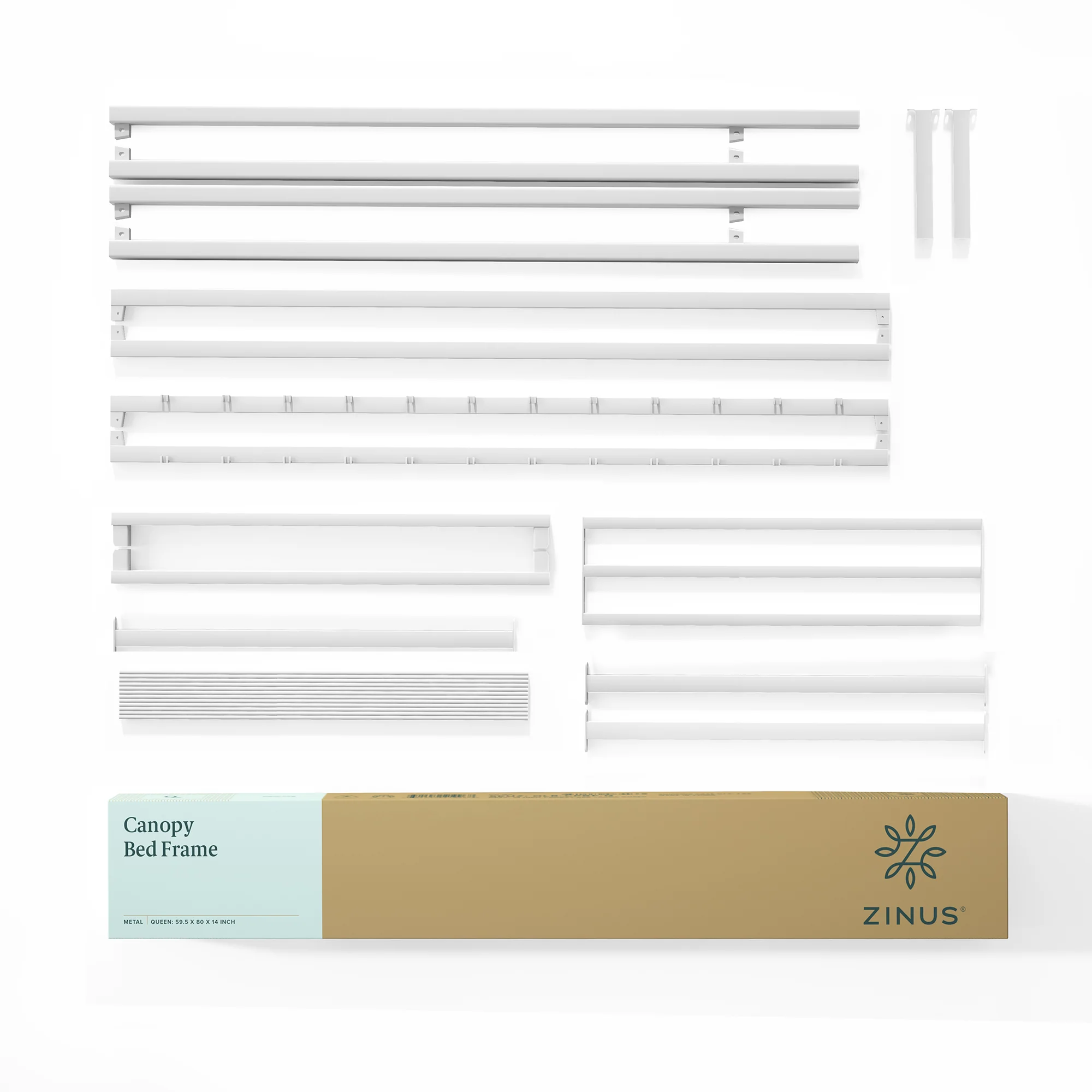 Patricia Metal Canopy Bed Frame - White - Image 9