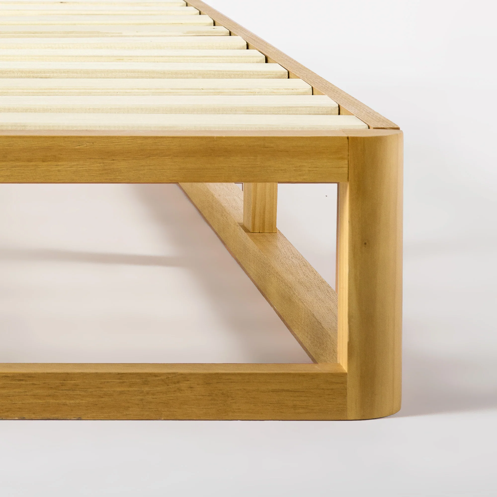 Platforma Industrial Pine Wood Bed Frame - Image 5