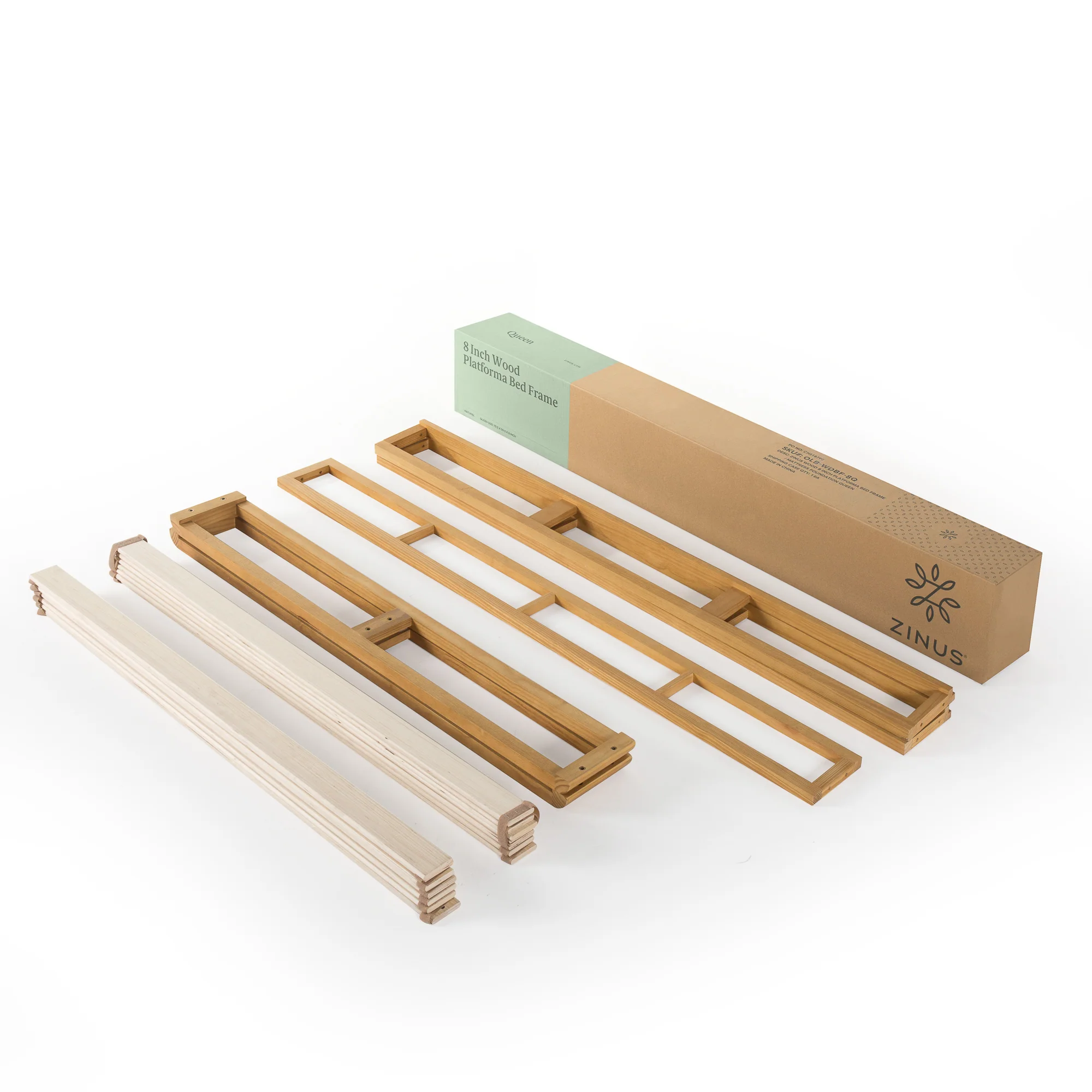 Platforma Industrial Pine Wood Bed Frame - Image 6