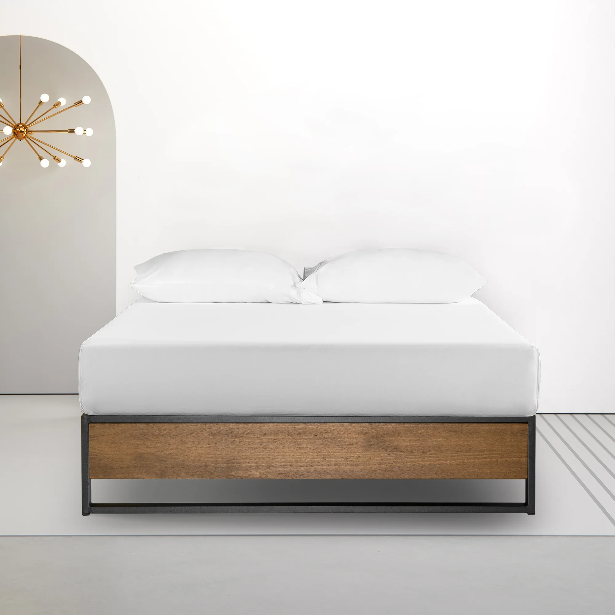 Suzanne Ironline Metal & Wood Bed Base - Image 3