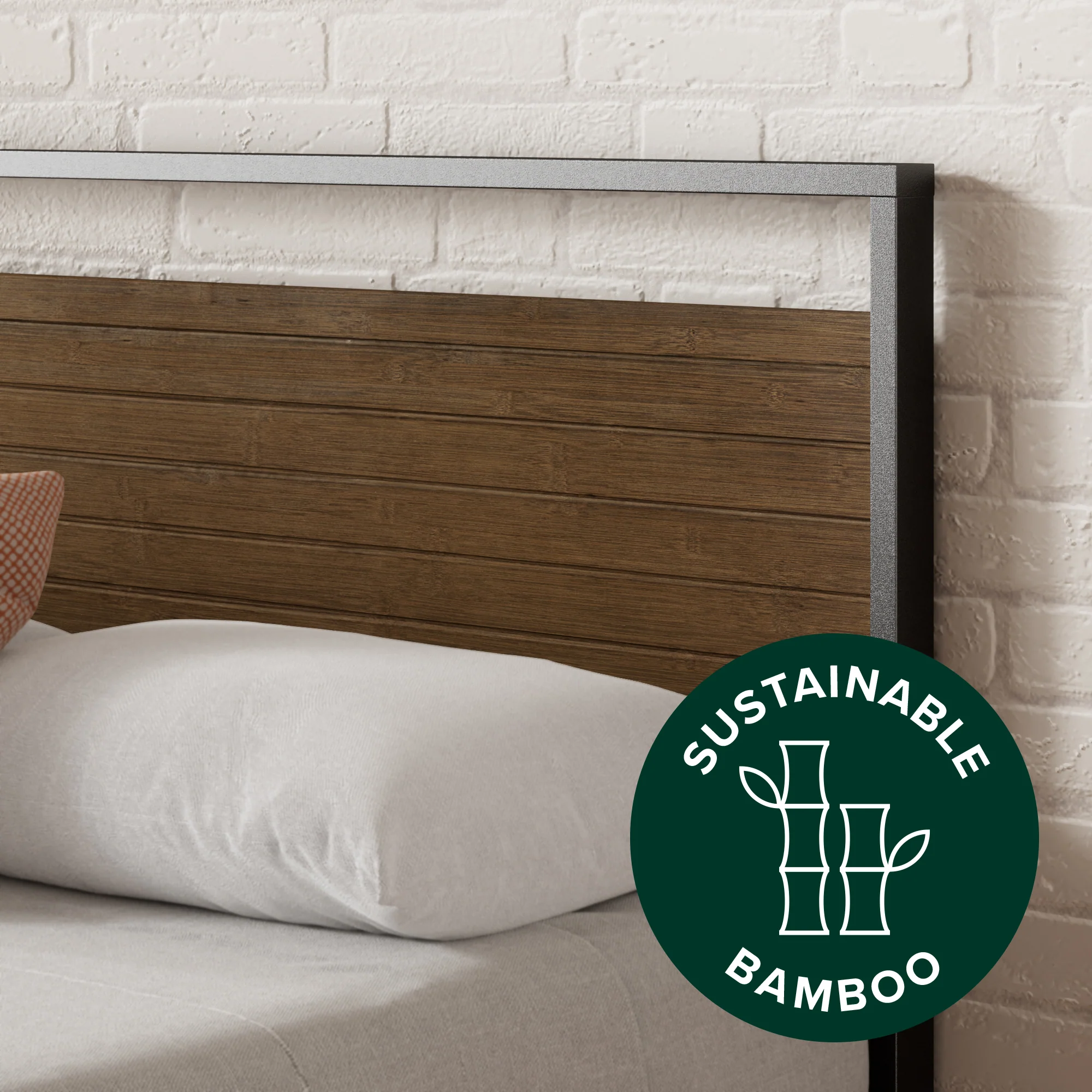 Suzanne Ironline Metal & Wood Bed Frame - Image 4