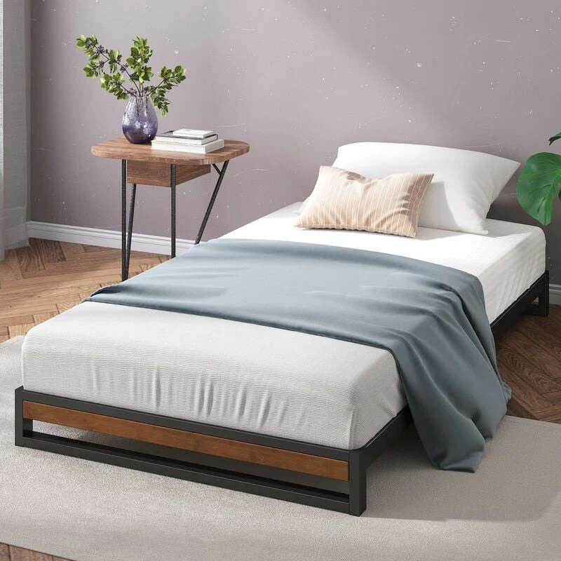 Suzanne Ironline Metal & Wood Bed Base Low Height - 15cm - Image 6