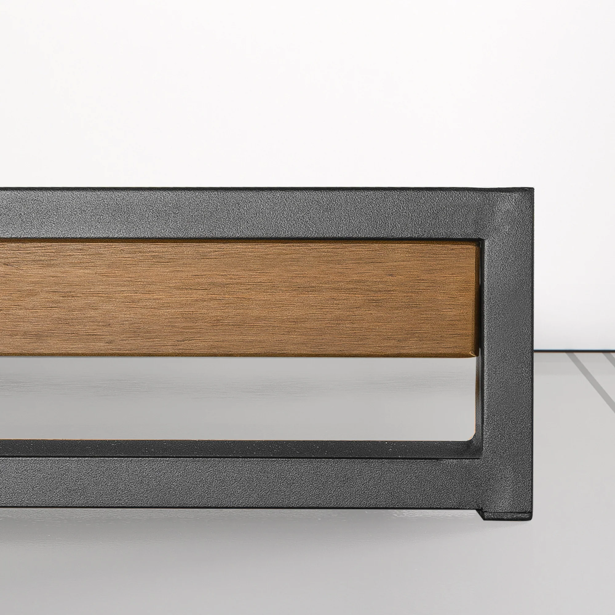 Suzanne Ironline Metal & Wood Bed Base Low Height - 15cm - Image 7